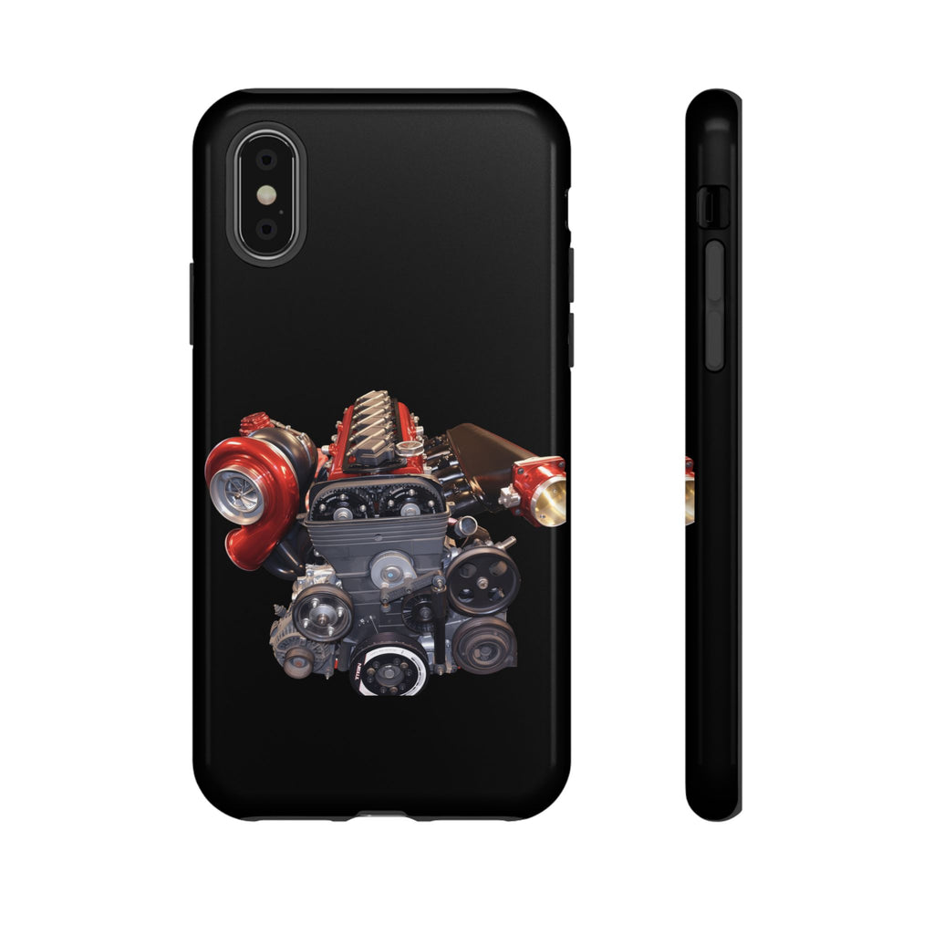 2JZ Phone Case — Black Tough Car Motor Illustration