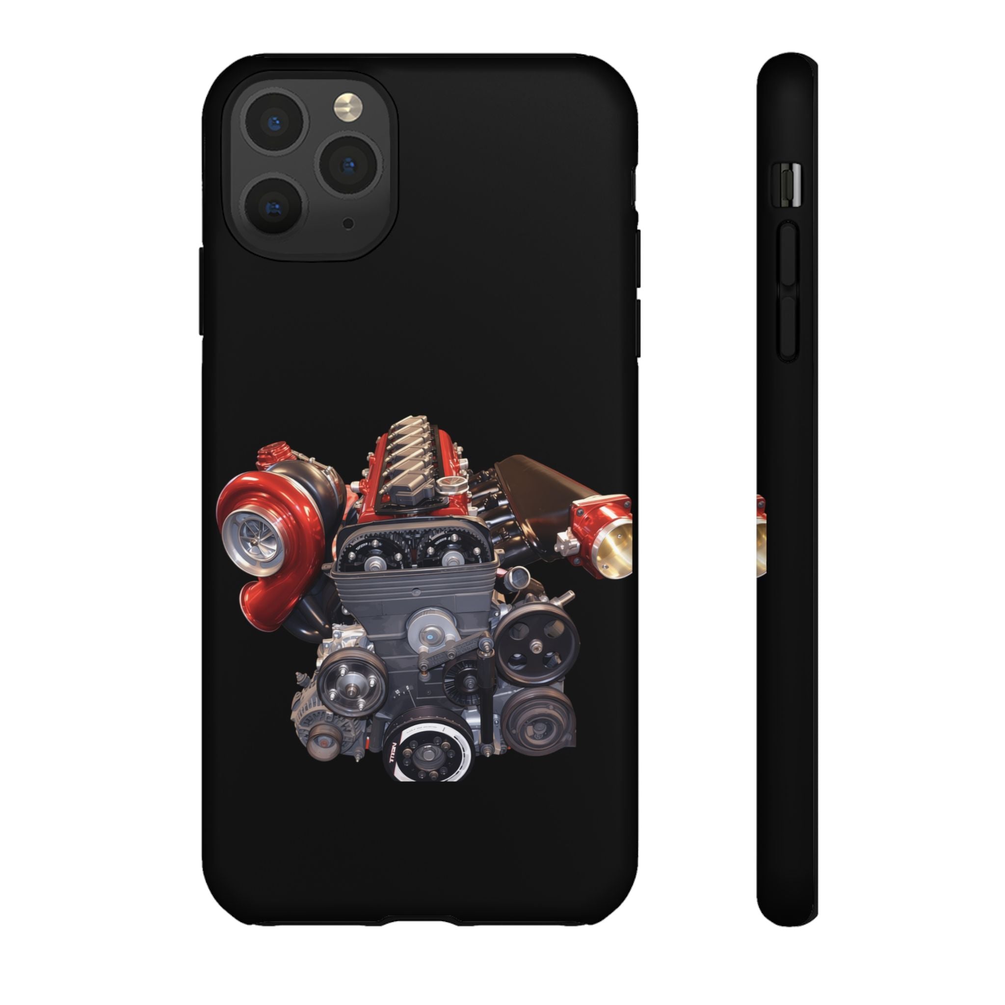 2JZ Phone Case — Black Tough Car Motor Illustration