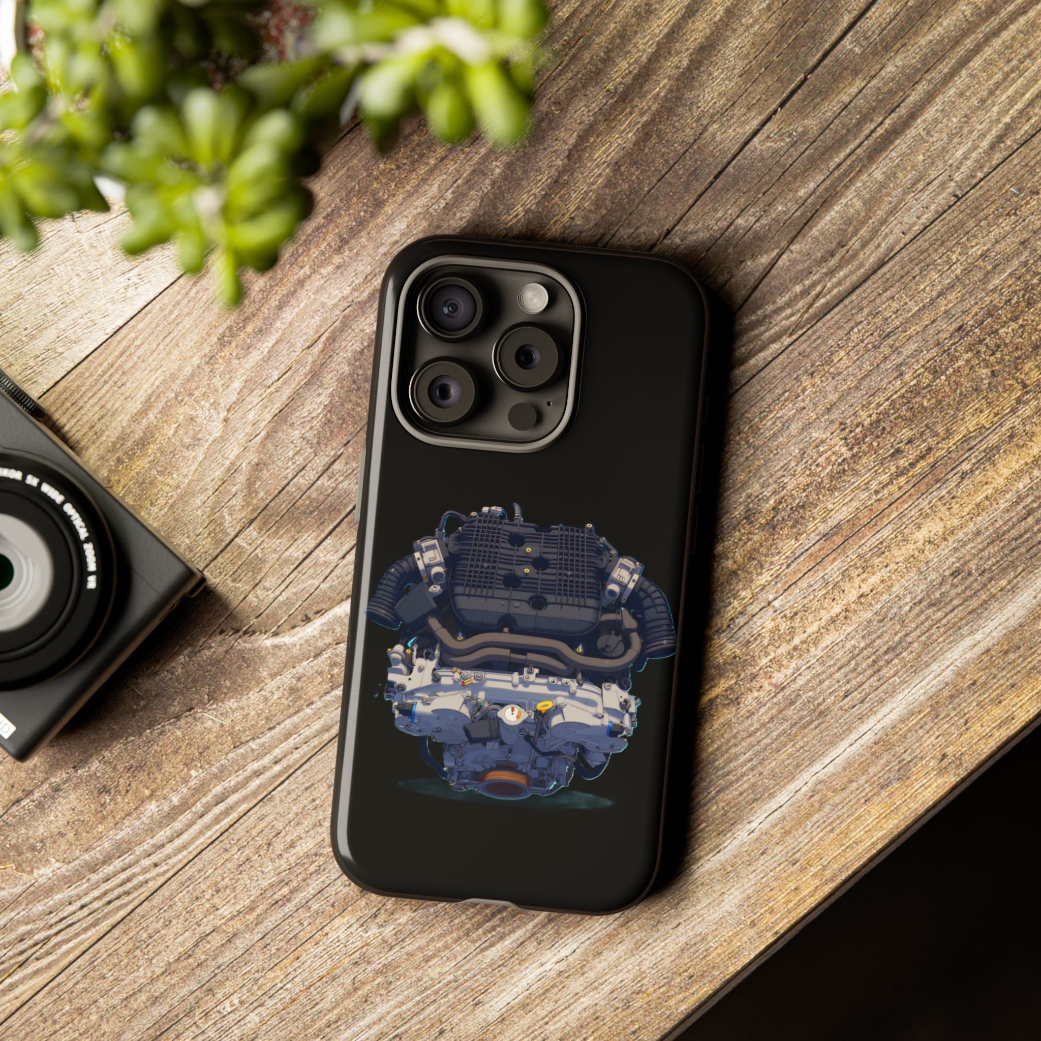 Engine Illustration Tough Phone Case – Automotive Car Lover Gift