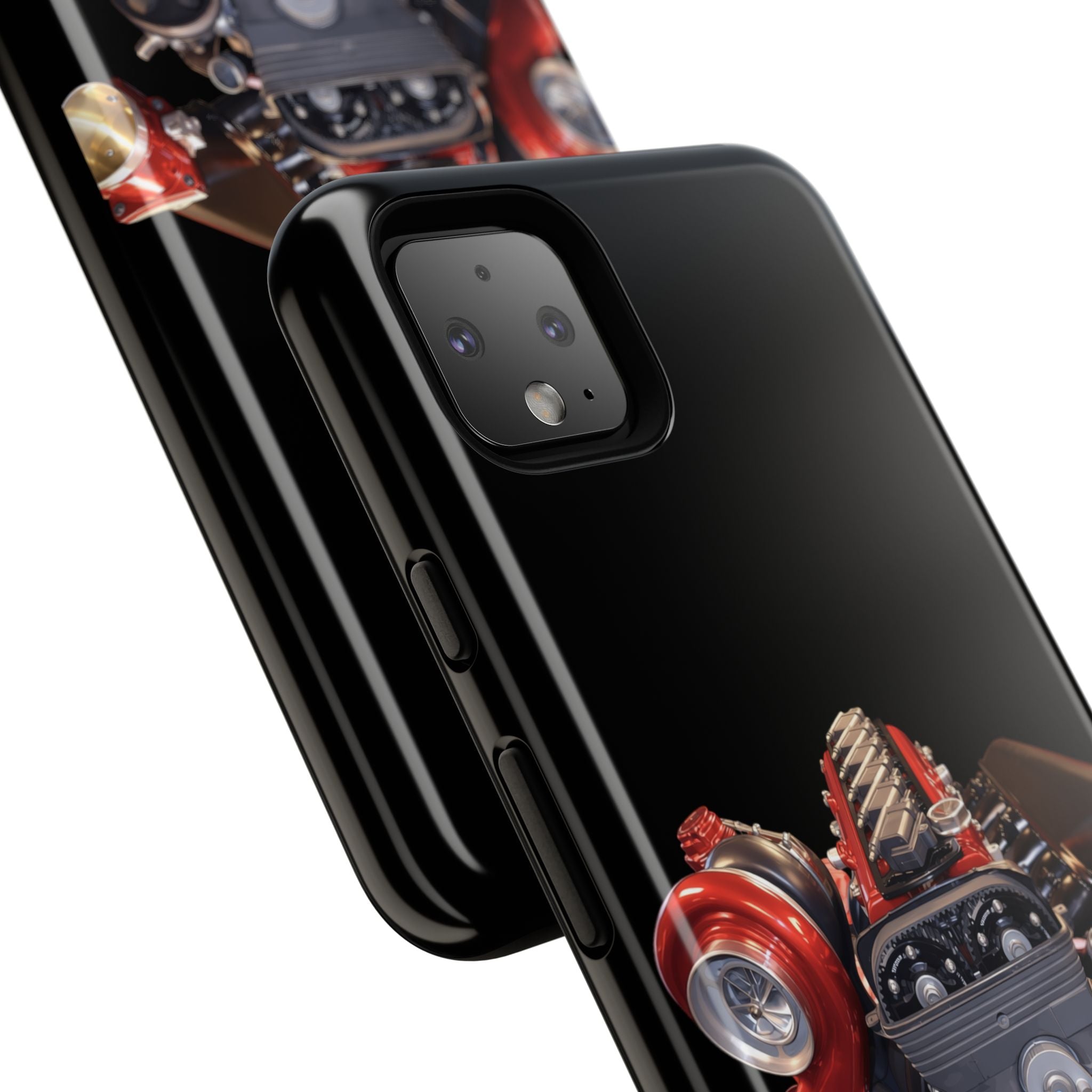 2JZ Phone Case — Black Tough Car Motor Illustration