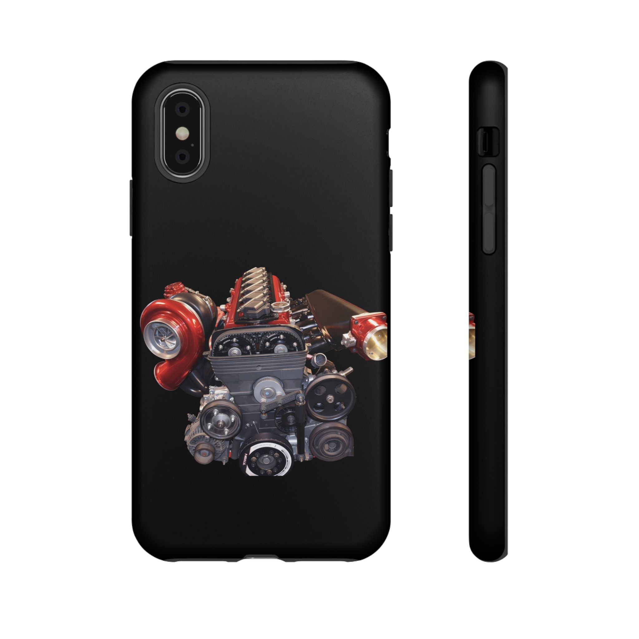 2JZ Phone Case — Black Tough Car Motor Illustration