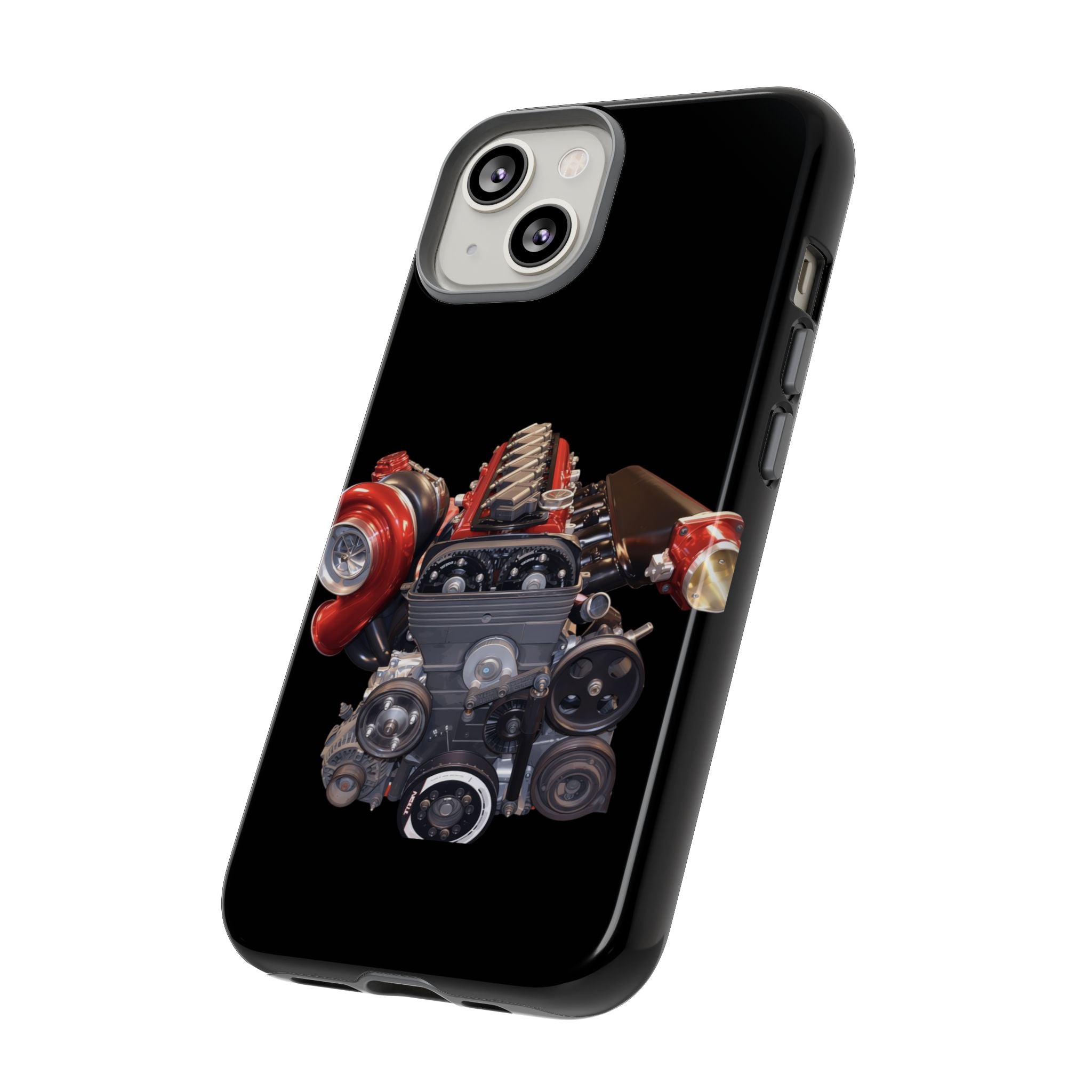 2JZ Phone Case — Black Tough Car Motor Illustration