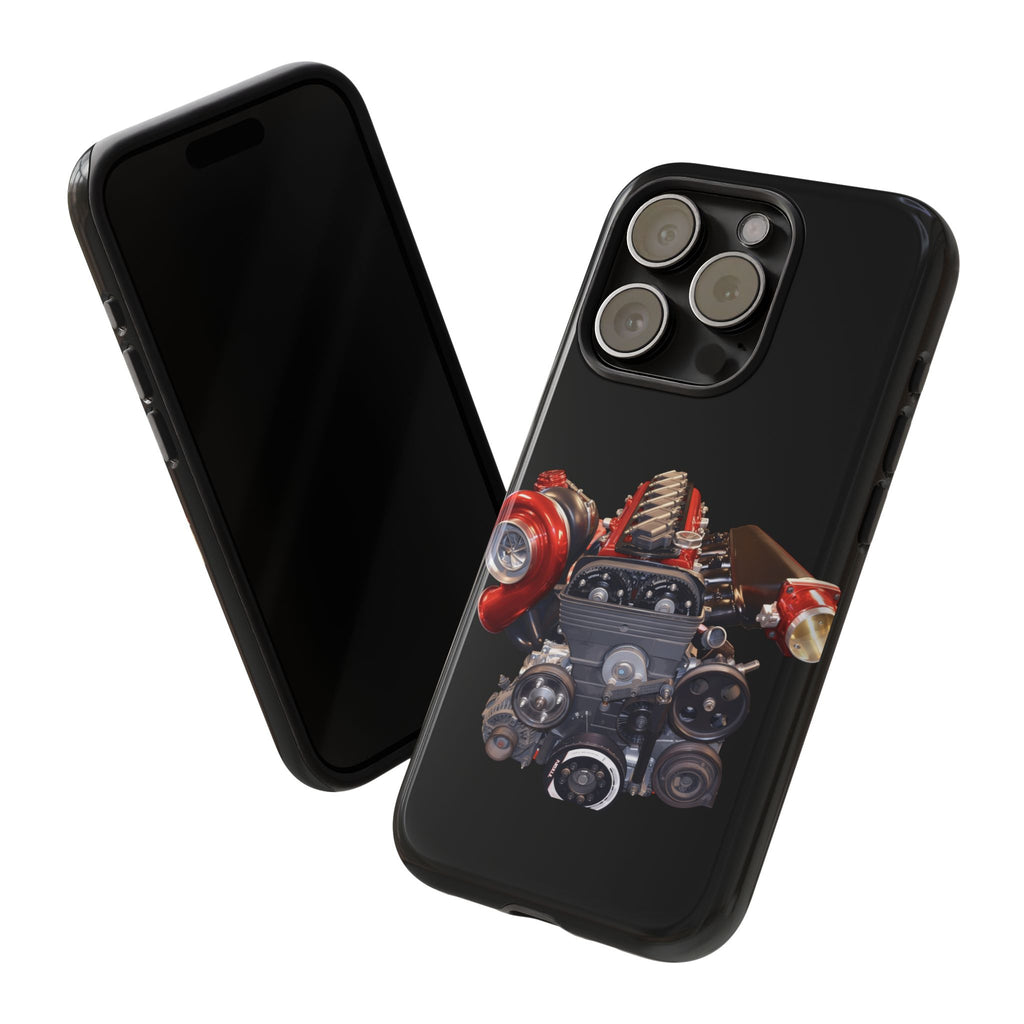 2JZ Phone Case — Black Tough Car Motor Illustration