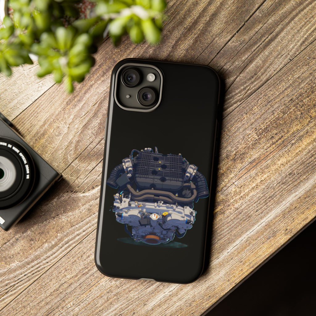 Engine Illustration Tough Phone Case – Automotive Car Lover Gift