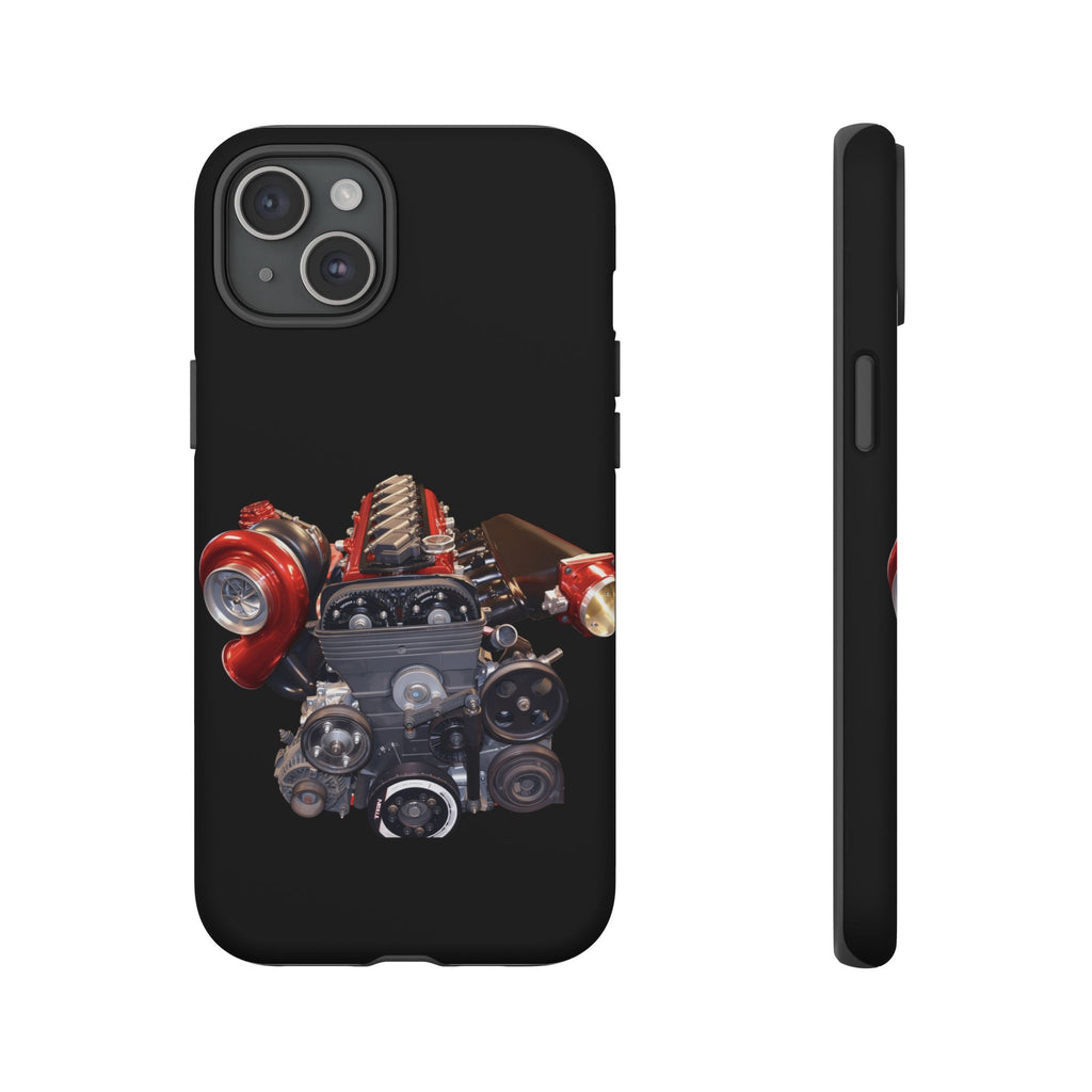 2JZ Phone Case — Black Tough Car Motor Illustration