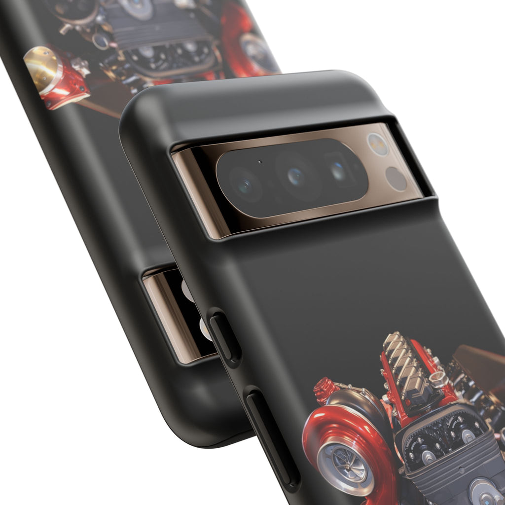 2JZ Phone Case — Black Tough Car Motor Illustration