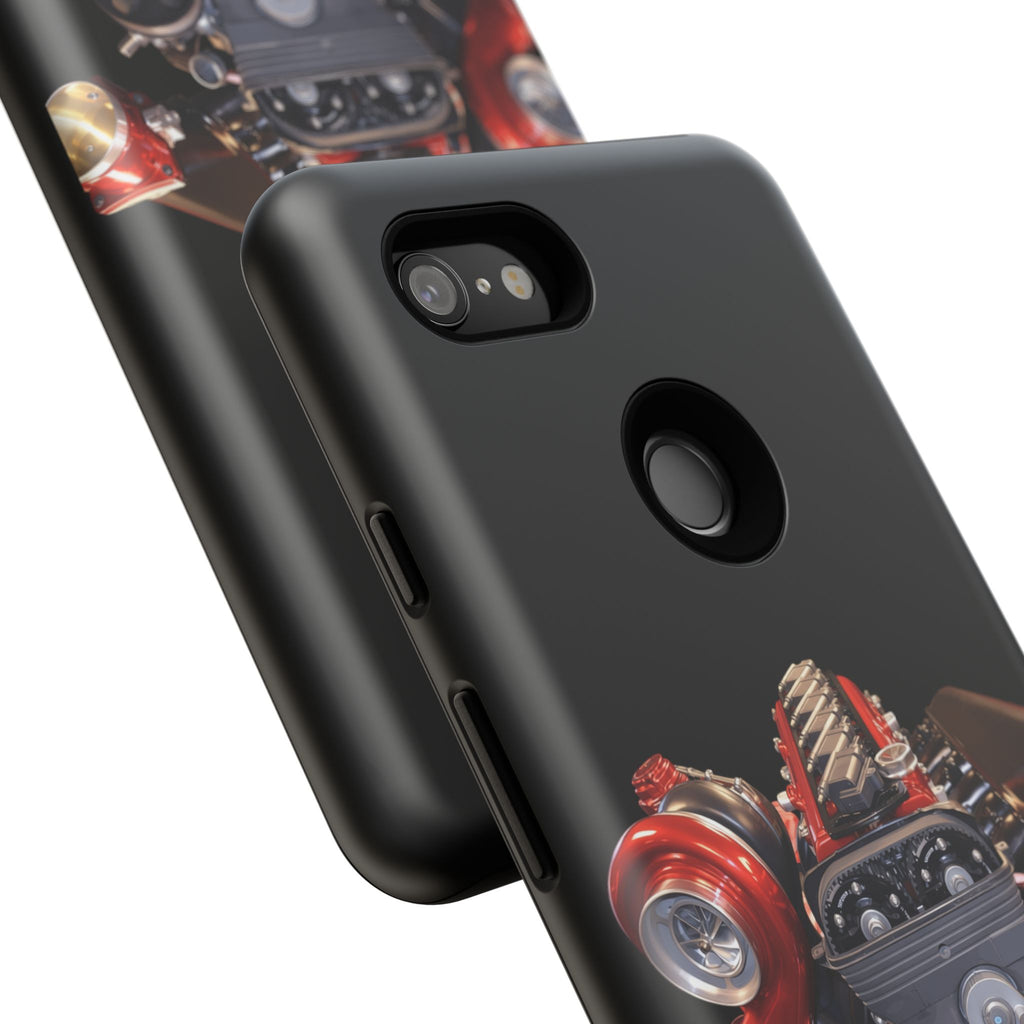 2JZ Phone Case — Black Tough Car Motor Illustration