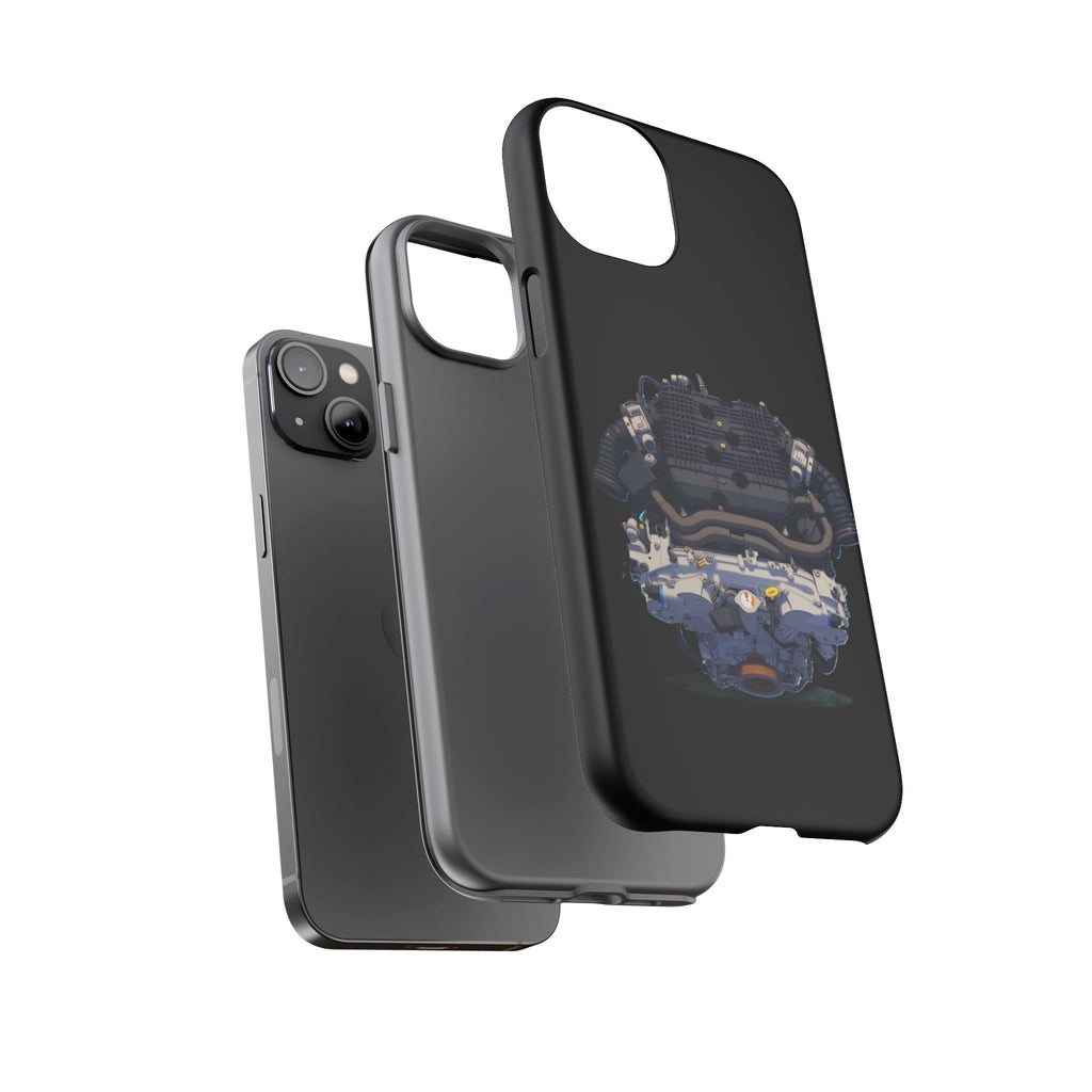 Engine Illustration Tough Phone Case – Automotive Car Lover Gift