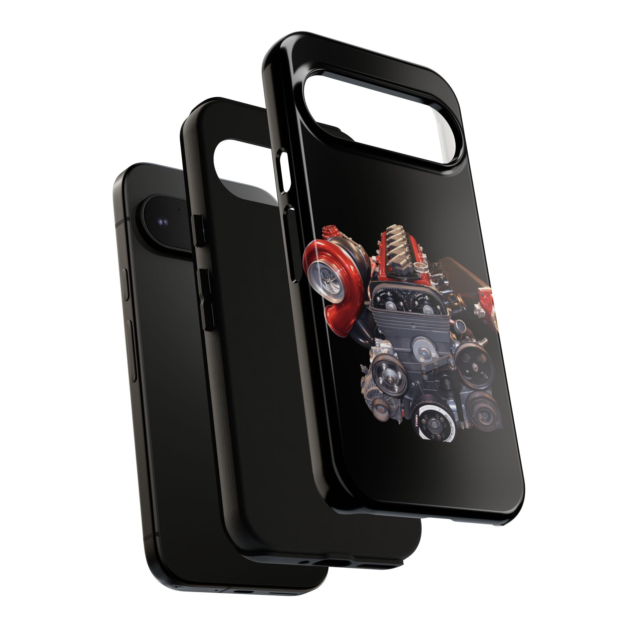 2JZ Phone Case — Black Tough Car Motor Illustration