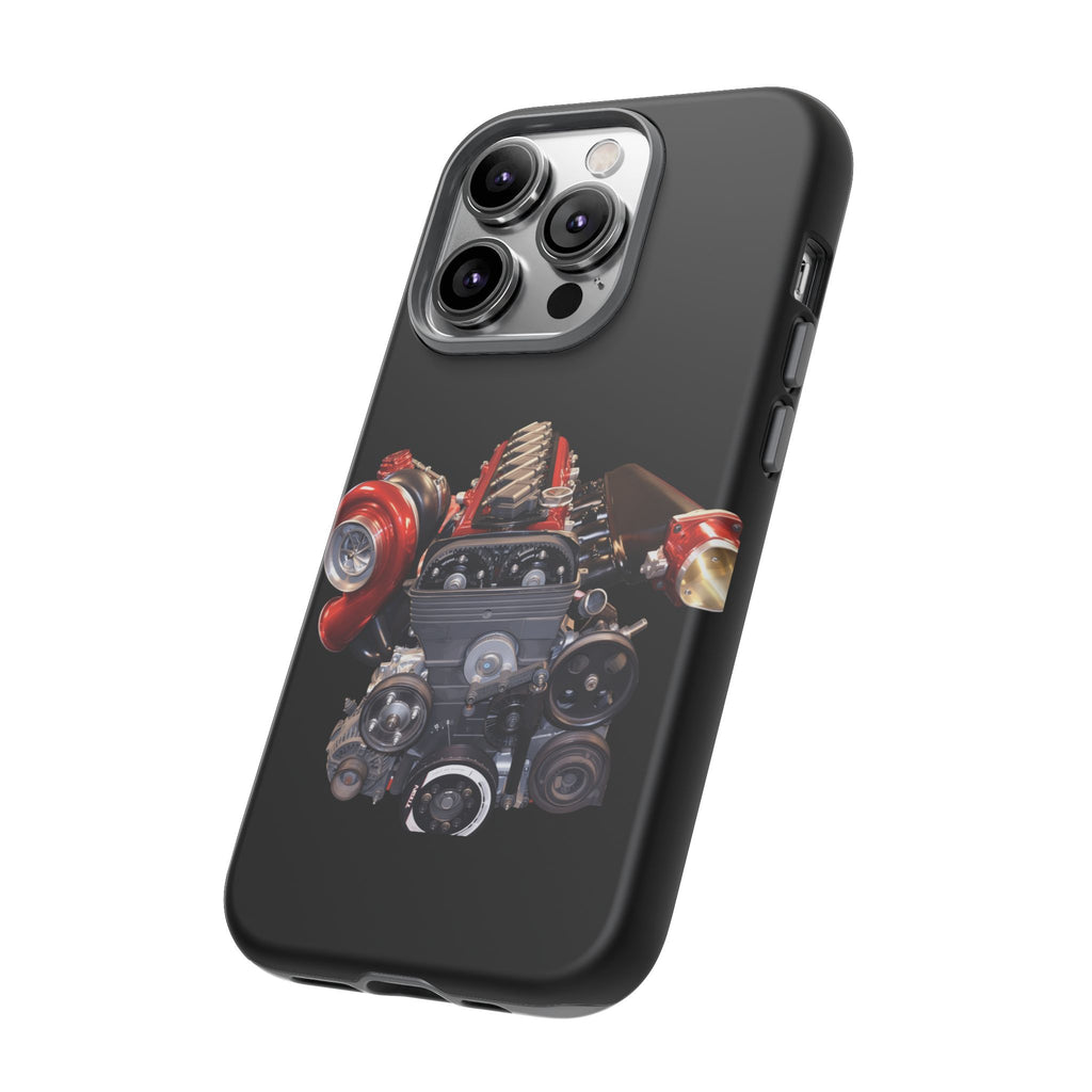 2JZ Phone Case — Black Tough Car Motor Illustration