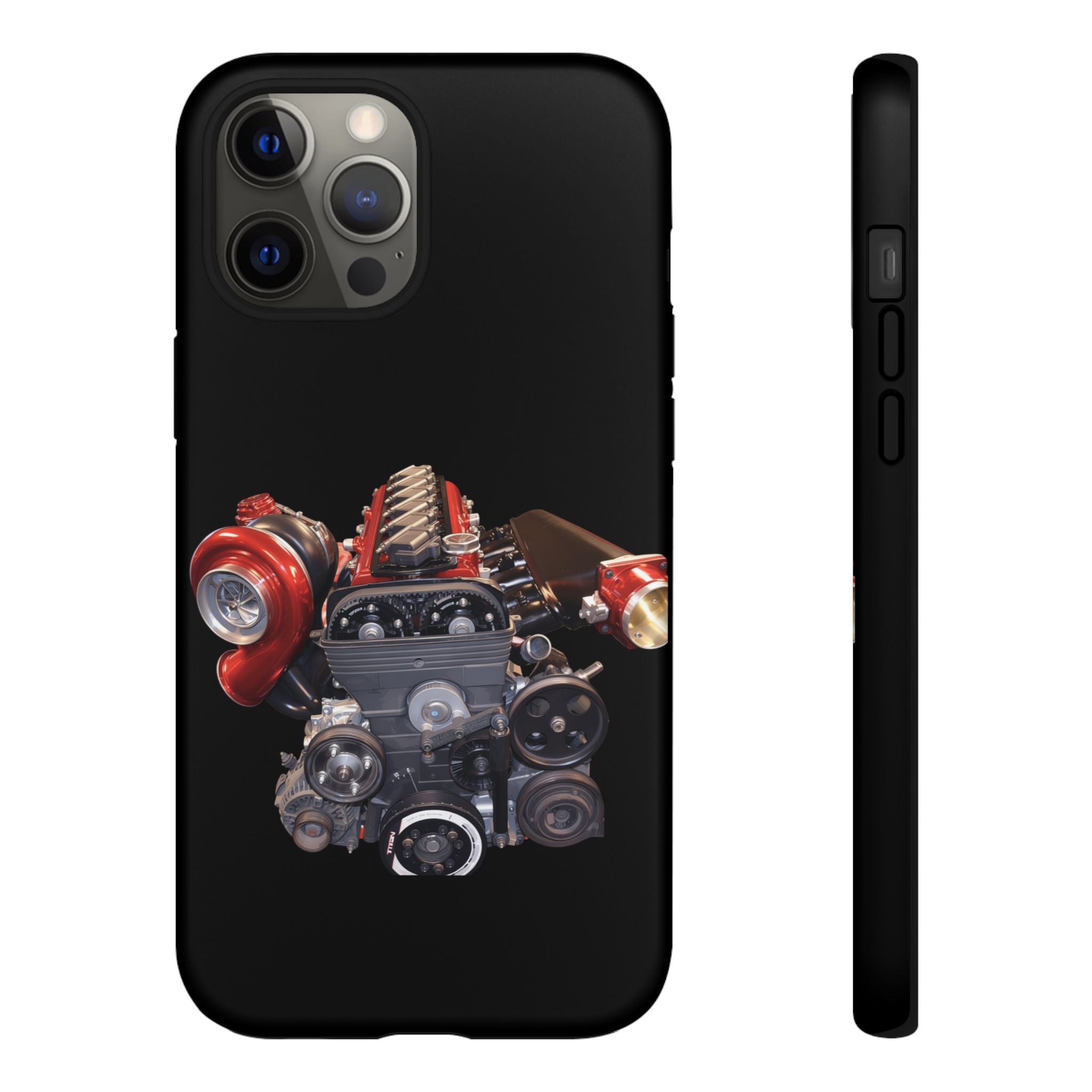 2JZ Phone Case — Black Tough Car Motor Illustration