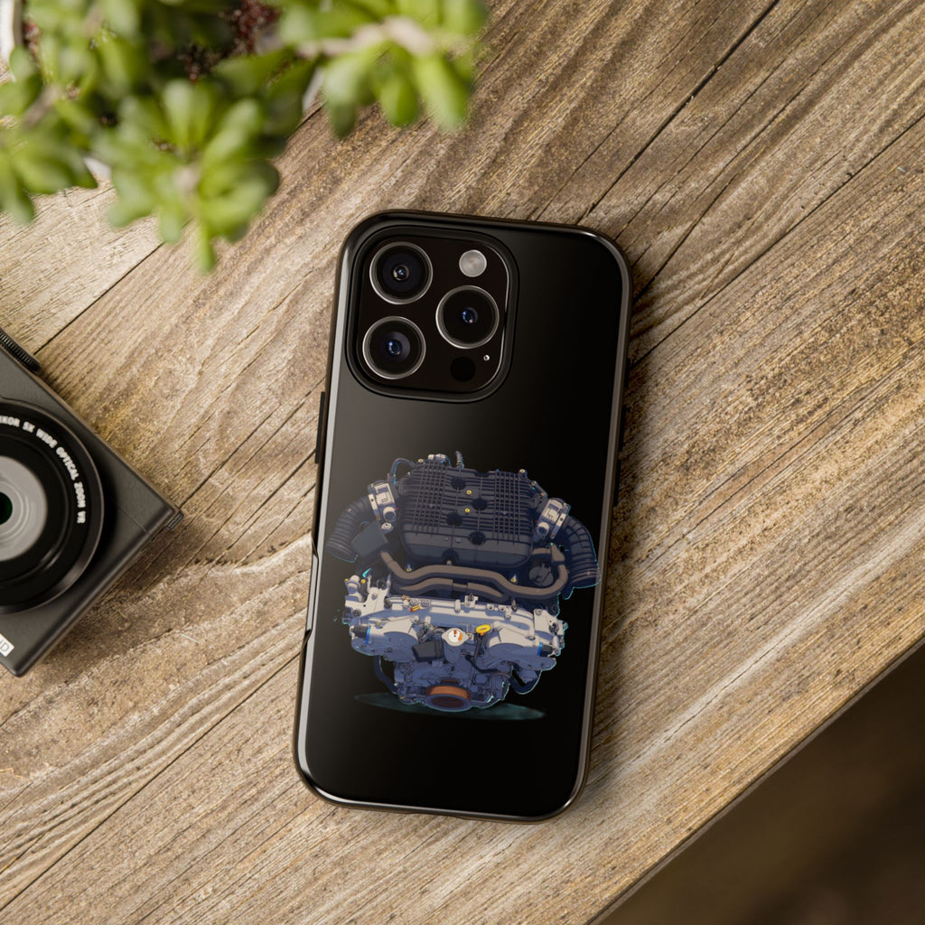 Engine Illustration Tough Phone Case – Automotive Car Lover Gift