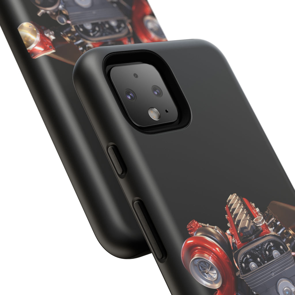 2JZ Phone Case — Black Tough Car Motor Illustration