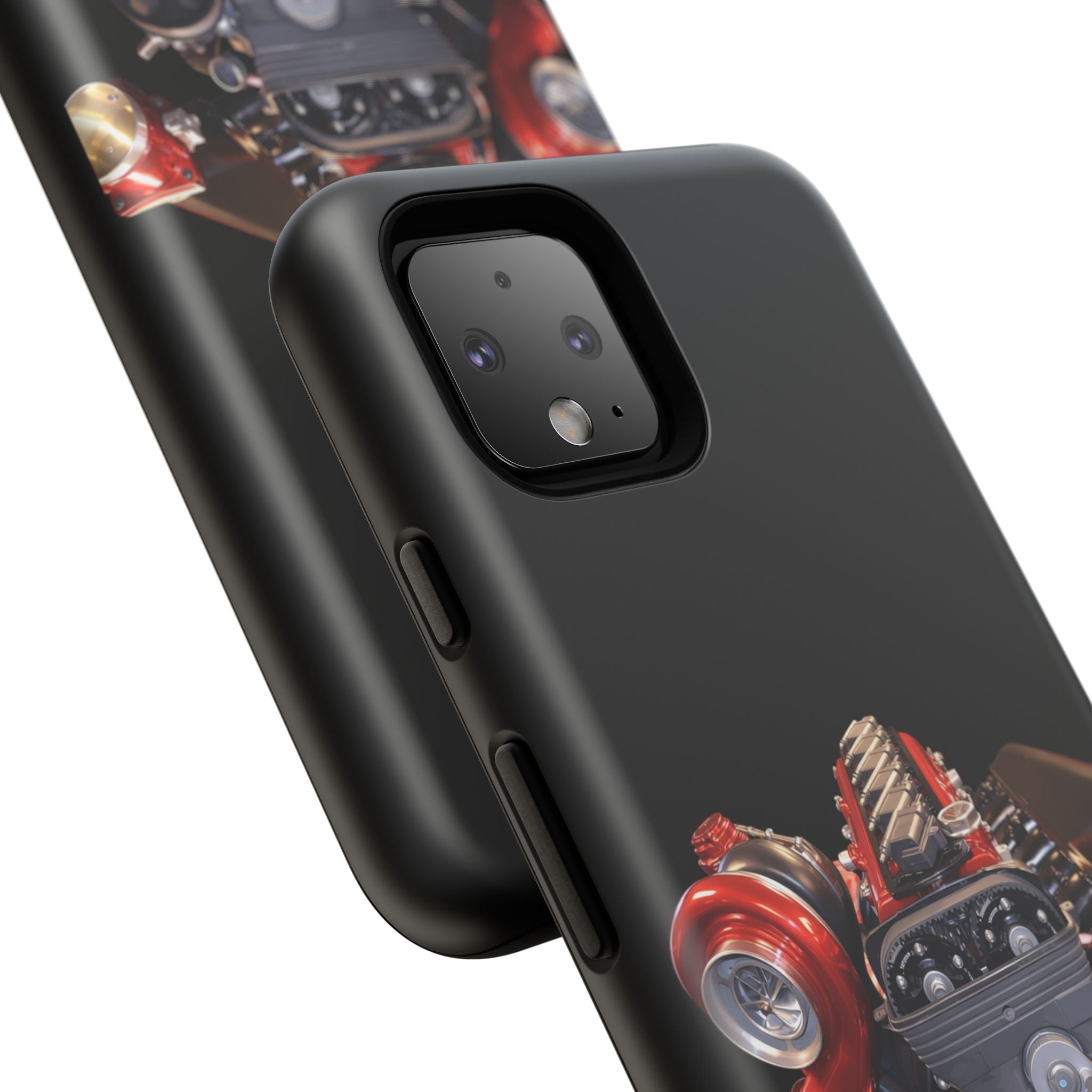 2JZ Phone Case — Black Tough Car Motor Illustration