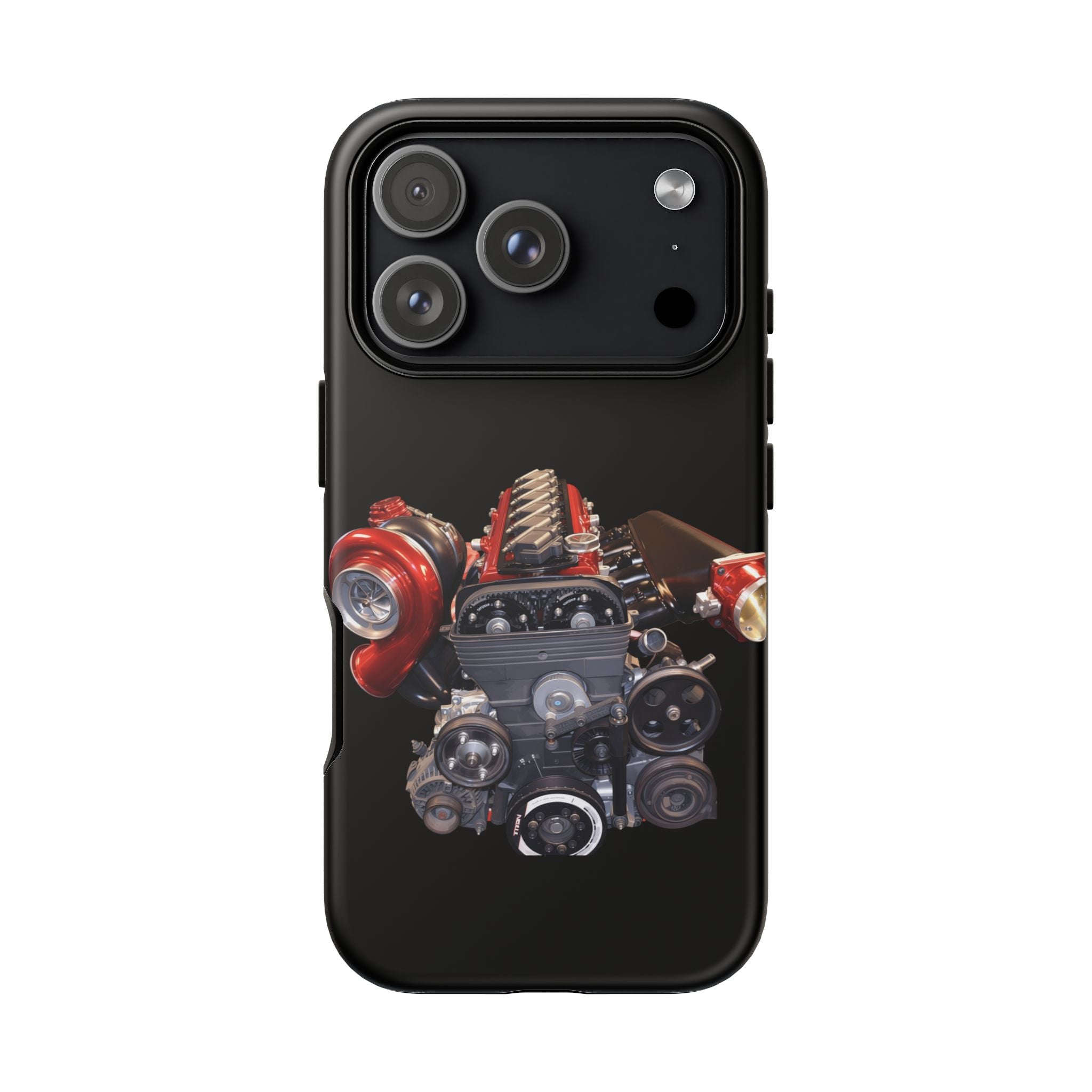 2JZ Phone Case — Black Tough Car Motor Illustration