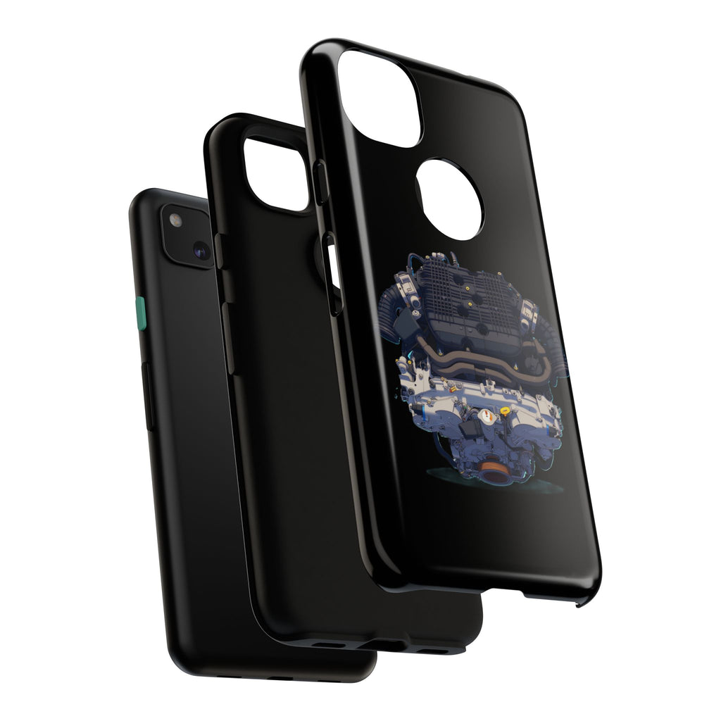 Engine Illustration Tough Phone Case – Automotive Car Lover Gift