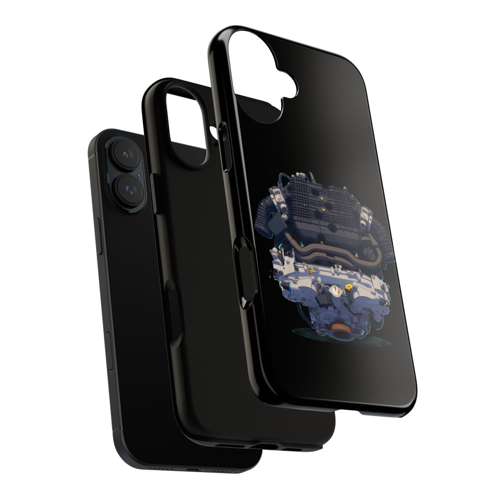 Engine Illustration Tough Phone Case – Automotive Car Lover Gift