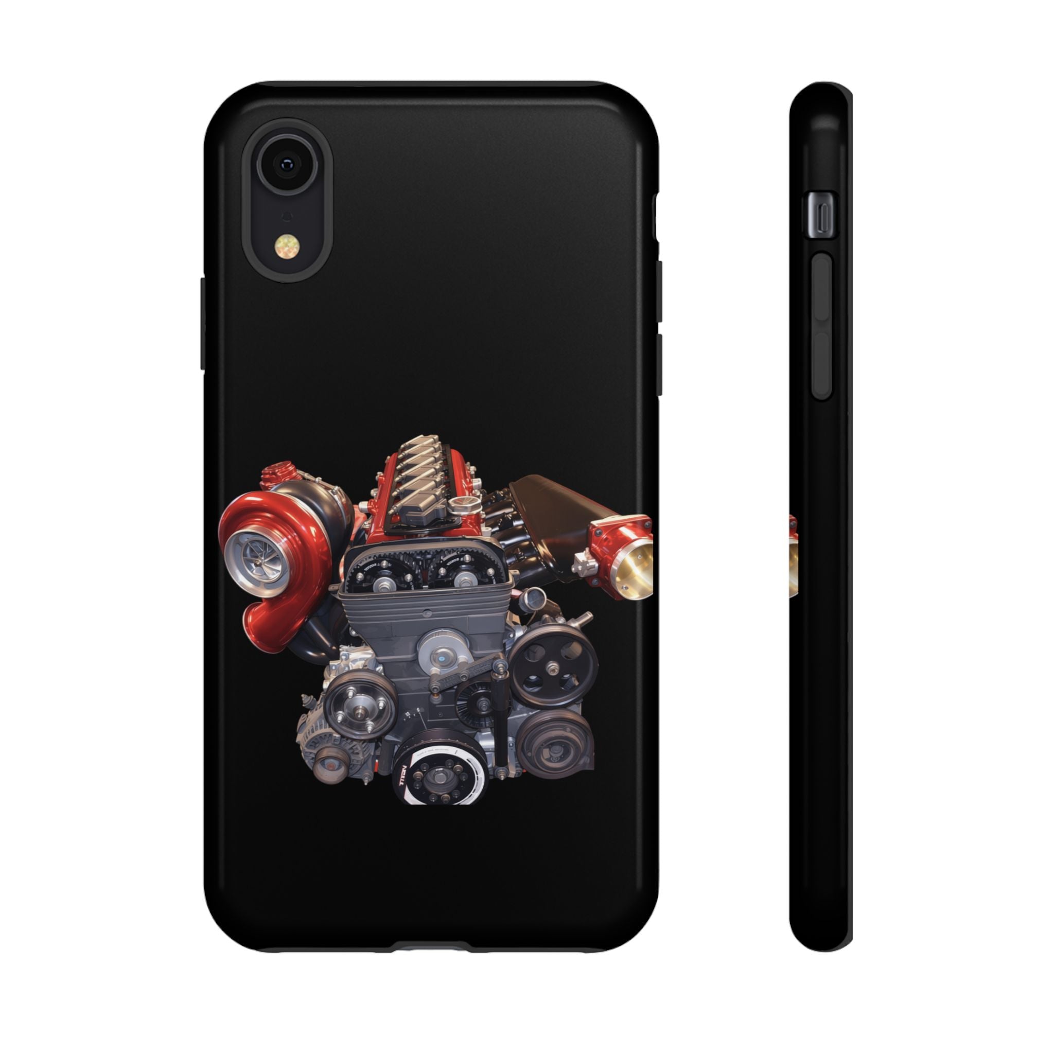 2JZ Phone Case — Black Tough Car Motor Illustration