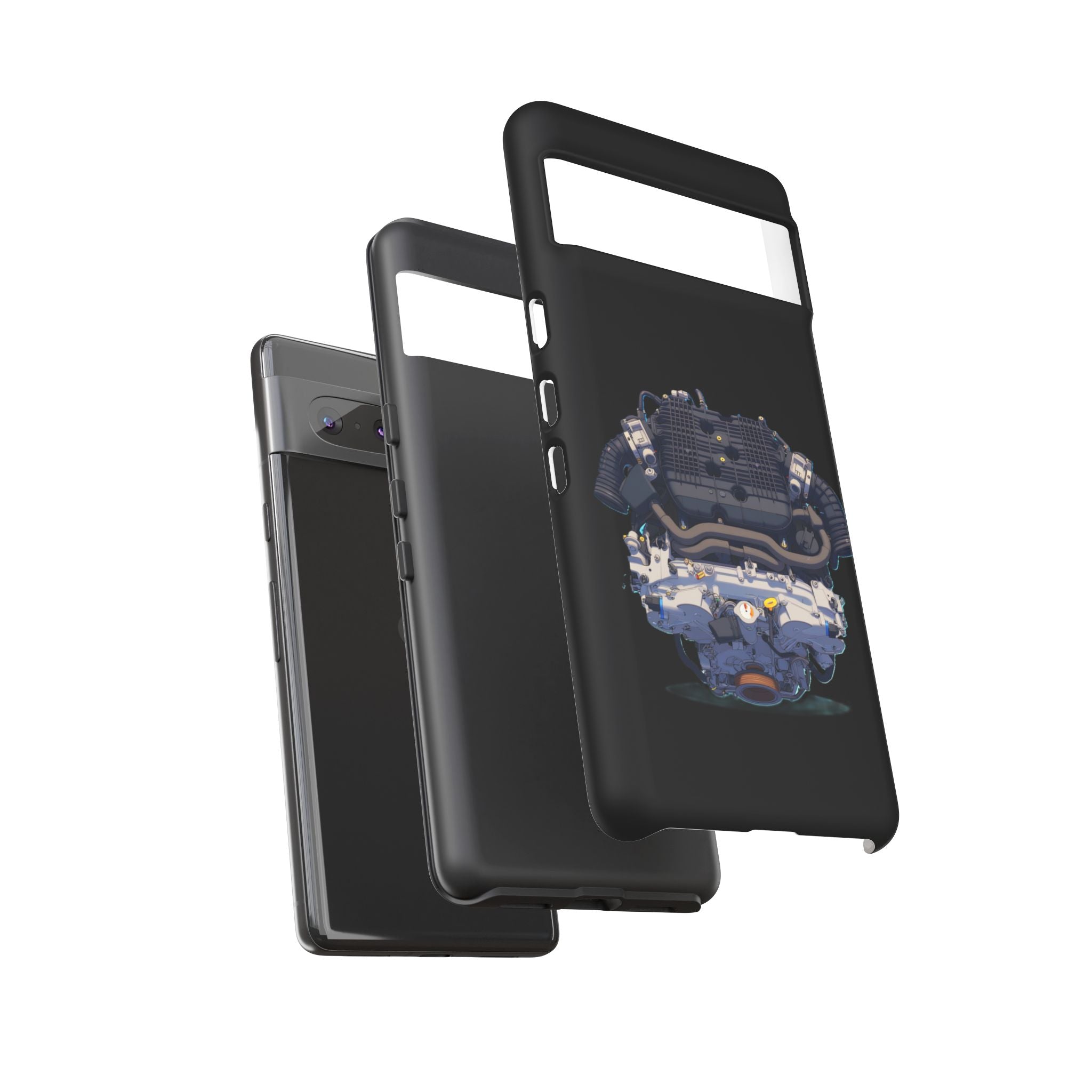 Engine Illustration Tough Phone Case – Automotive Car Lover Gift