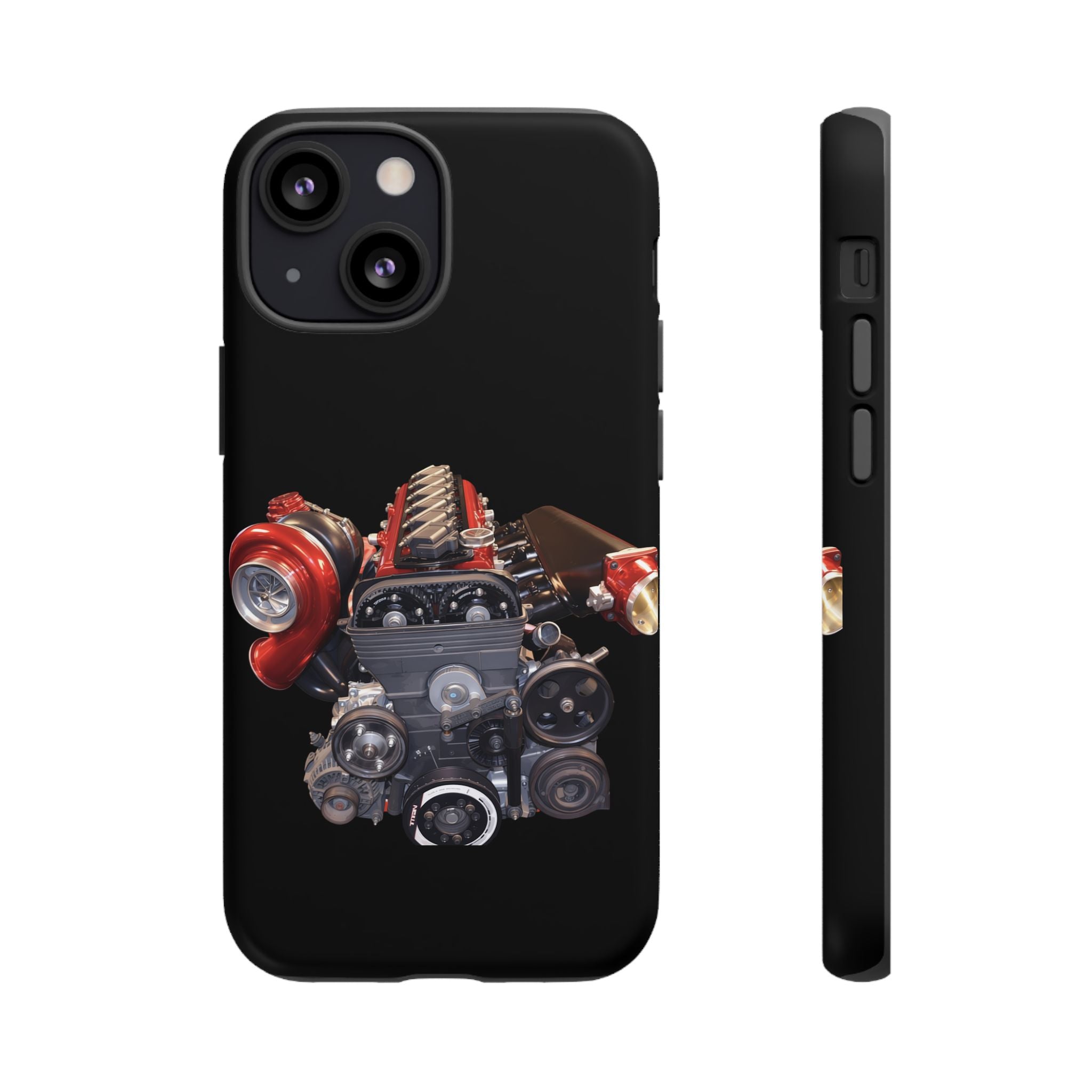 2JZ Phone Case — Black Tough Car Motor Illustration