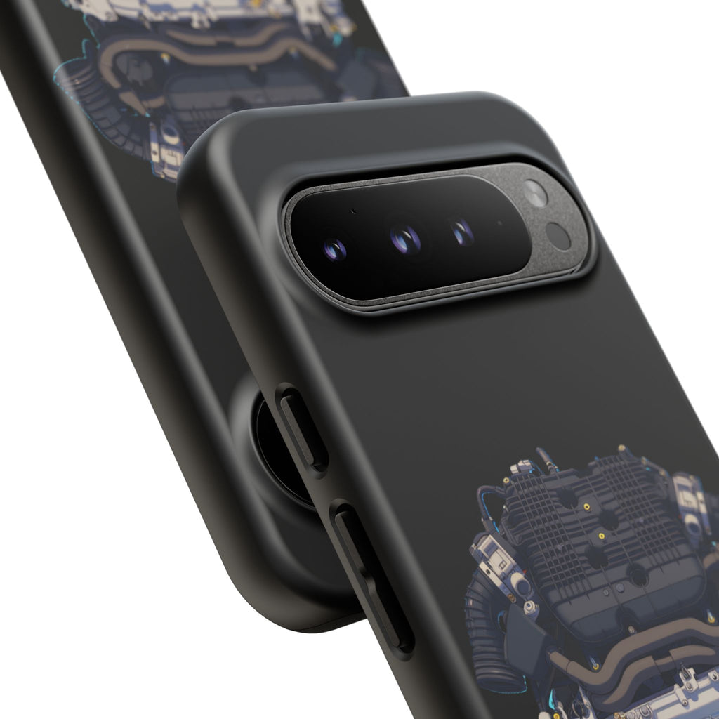 Engine Illustration Tough Phone Case – Automotive Car Lover Gift