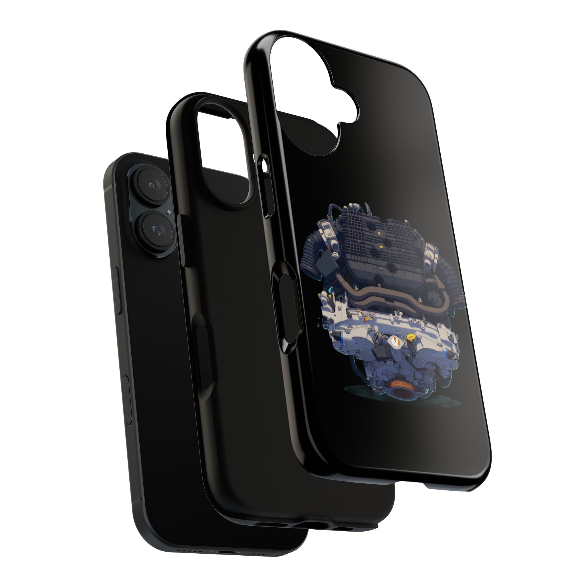 Engine Illustration Tough Phone Case – Automotive Car Lover Gift