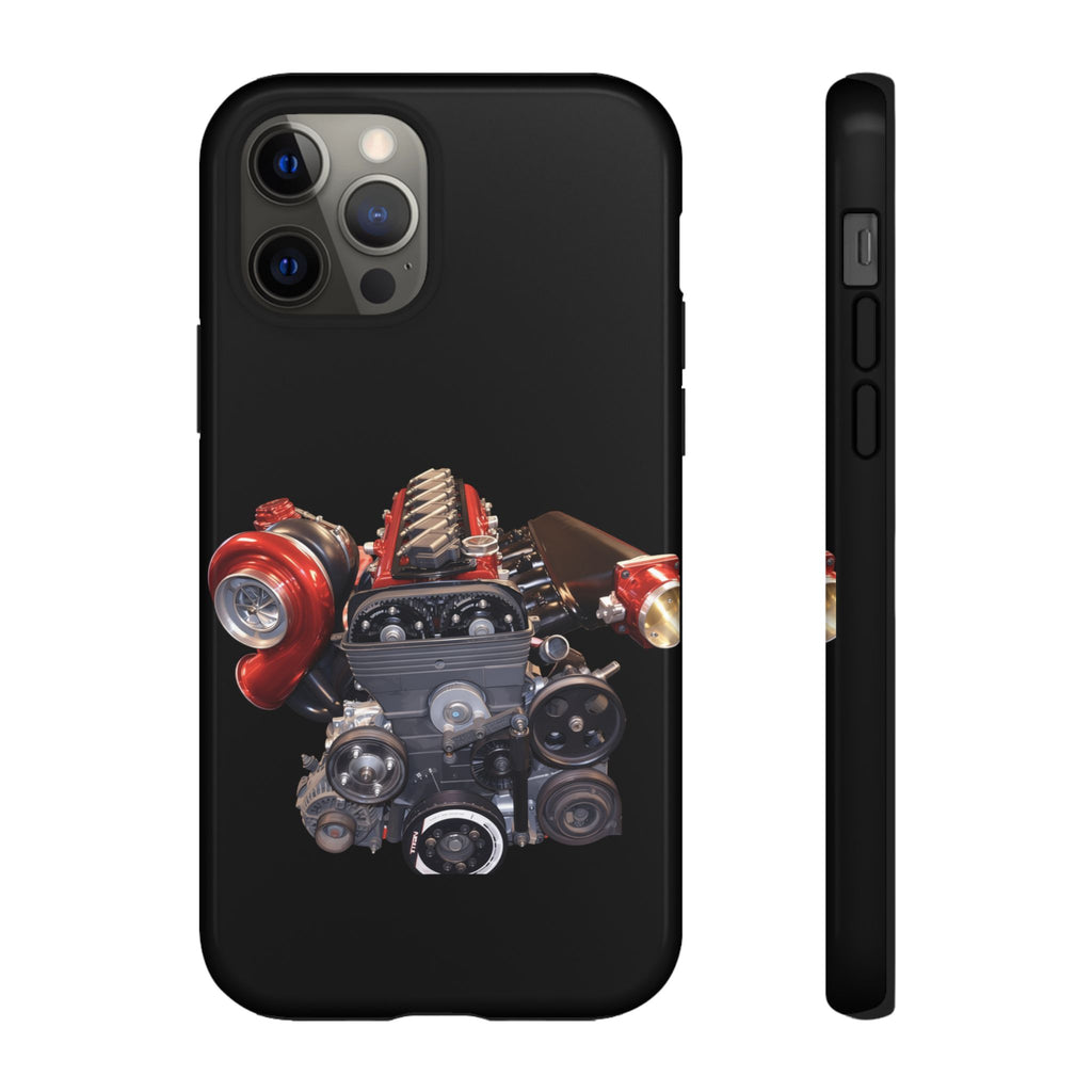 2JZ Phone Case — Black Tough Car Motor Illustration