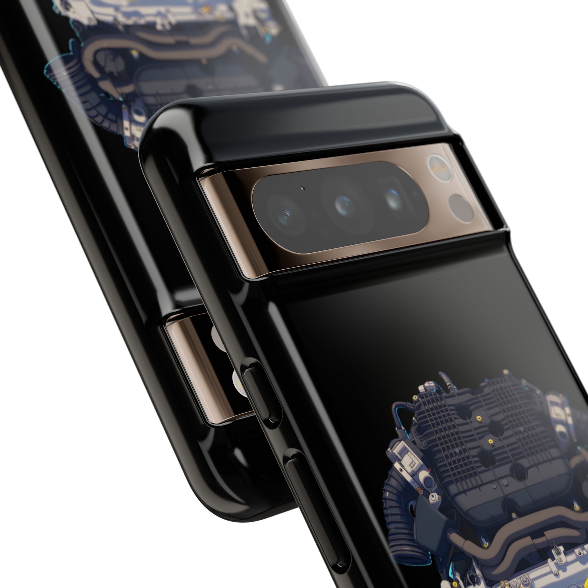 Engine Illustration Tough Phone Case – Automotive Car Lover Gift