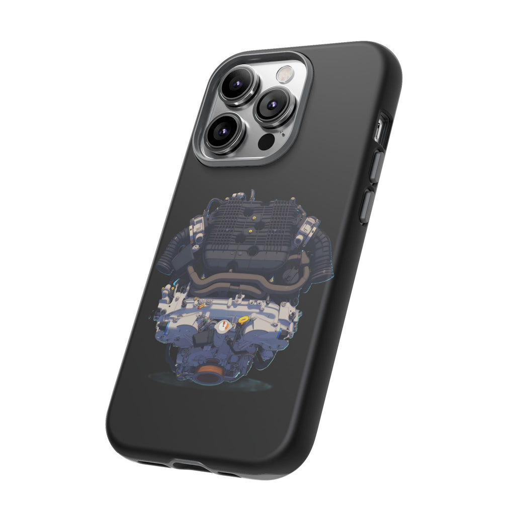 Engine Illustration Tough Phone Case – Automotive Car Lover Gift
