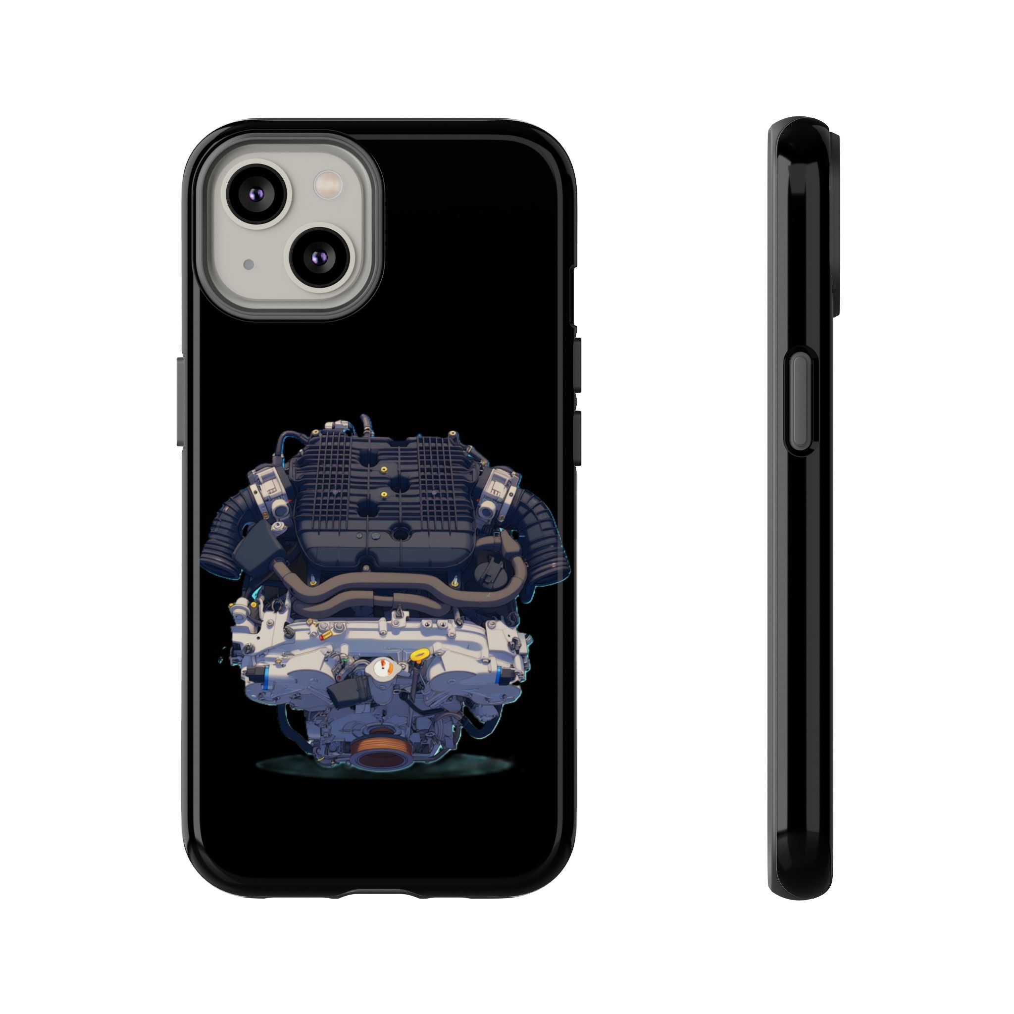 Engine Illustration Tough Phone Case – Automotive Car Lover Gift