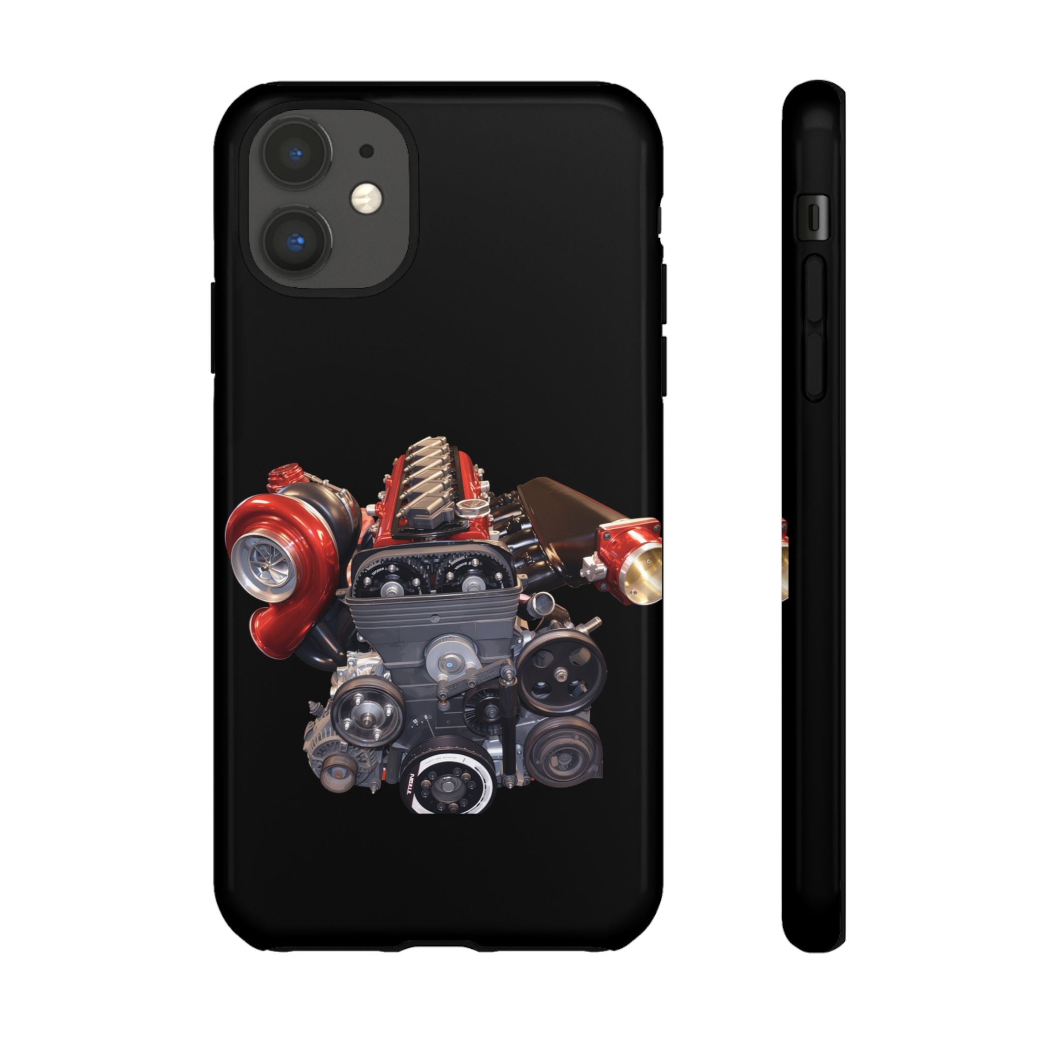 2JZ Phone Case — Black Tough Car Motor Illustration