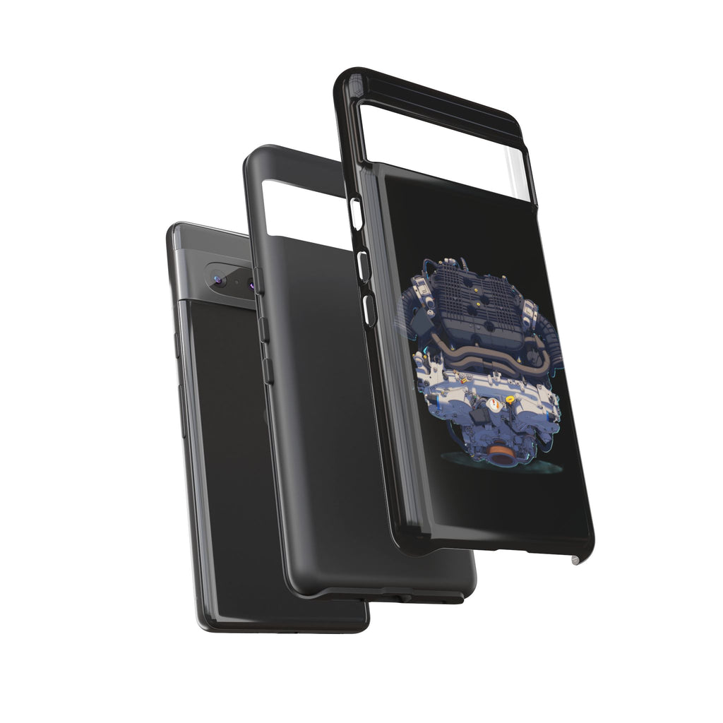 Engine Illustration Tough Phone Case – Automotive Car Lover Gift