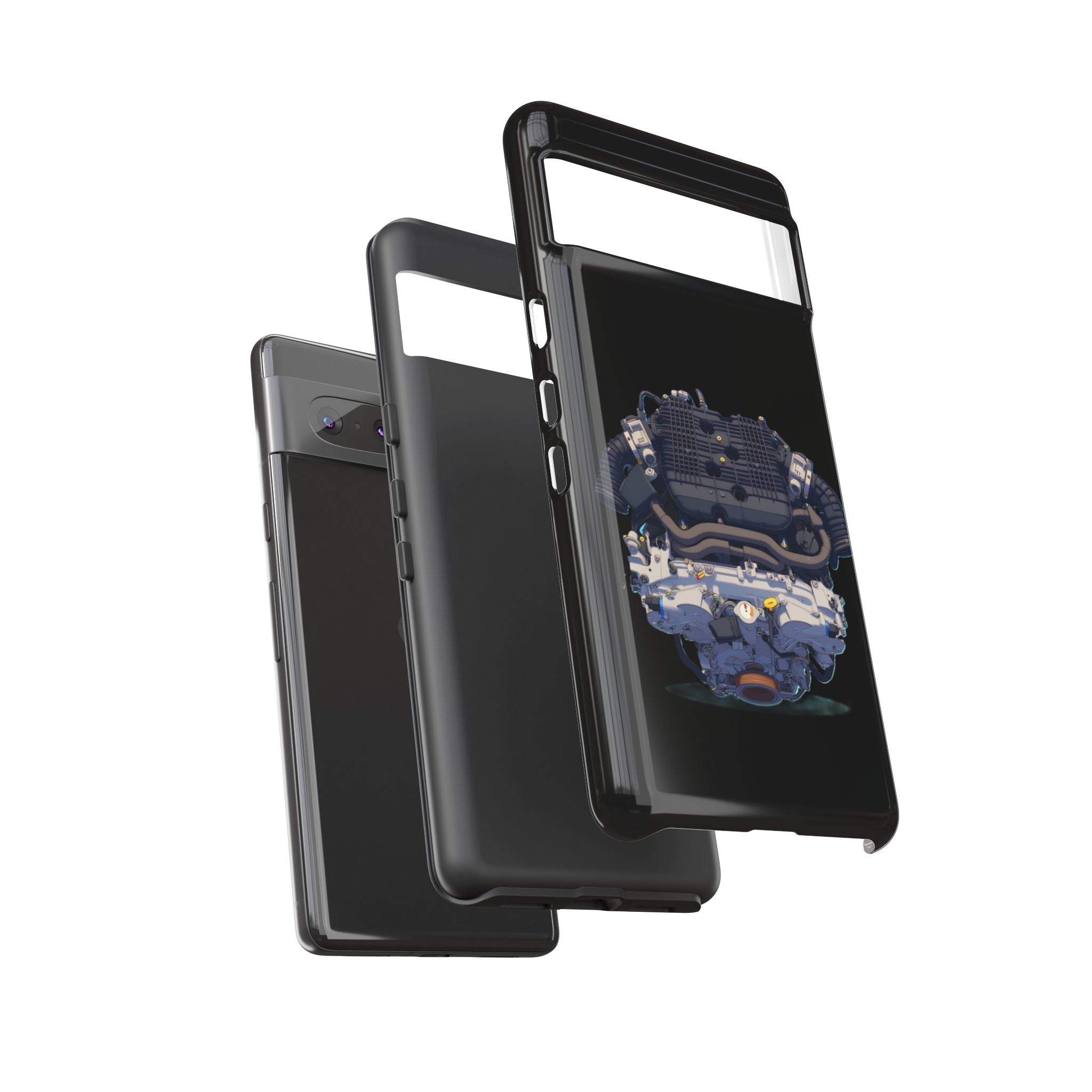Engine Illustration Tough Phone Case – Automotive Car Lover Gift