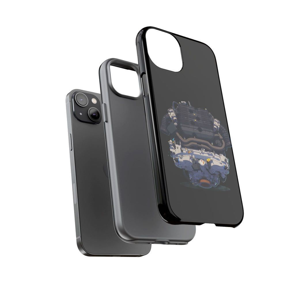 Engine Illustration Tough Phone Case – Automotive Car Lover Gift