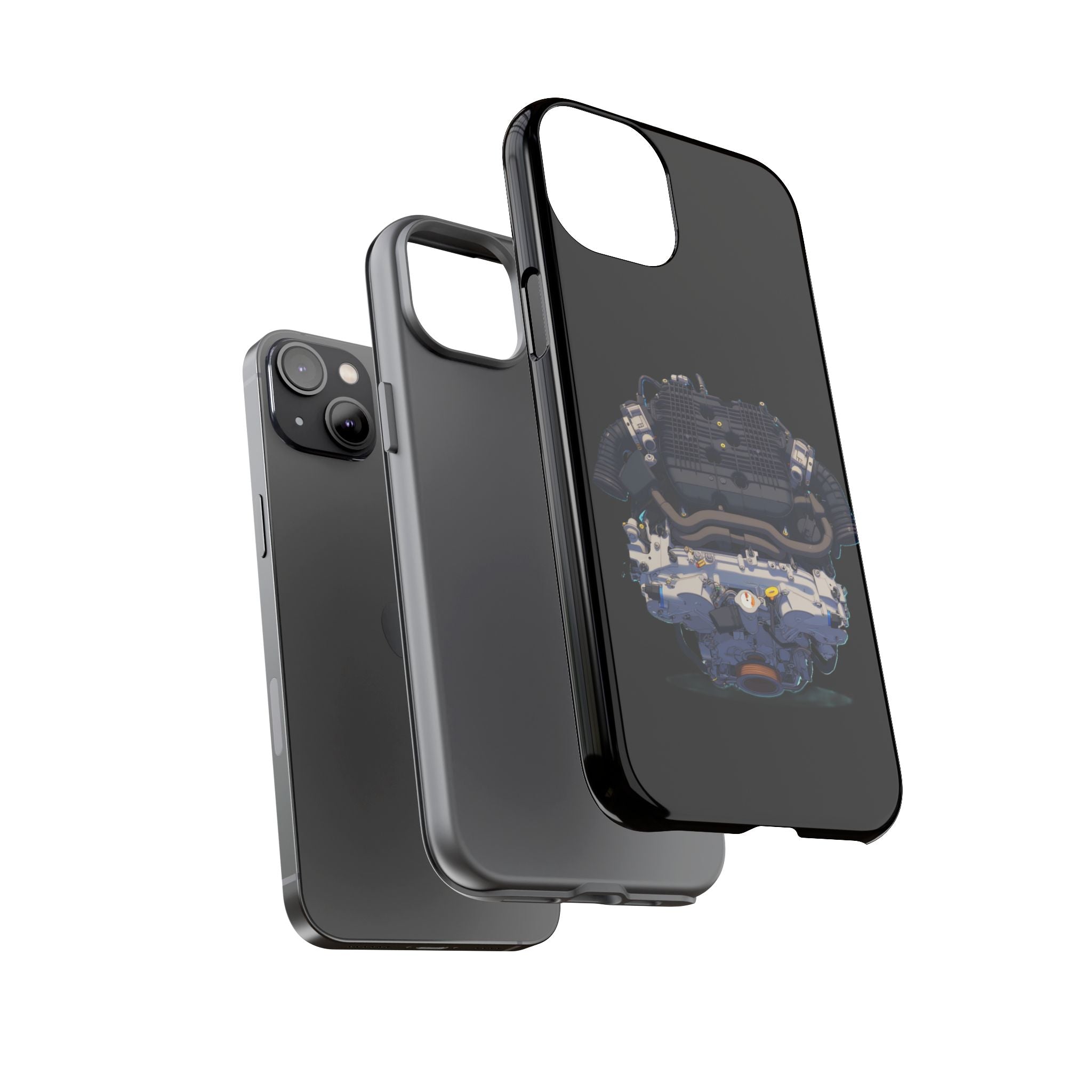 Engine Illustration Tough Phone Case – Automotive Car Lover Gift