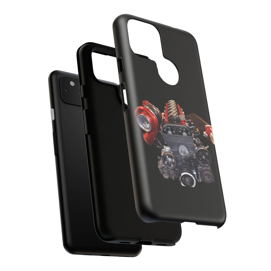 2JZ Phone Case — Black Tough Car Motor Illustration