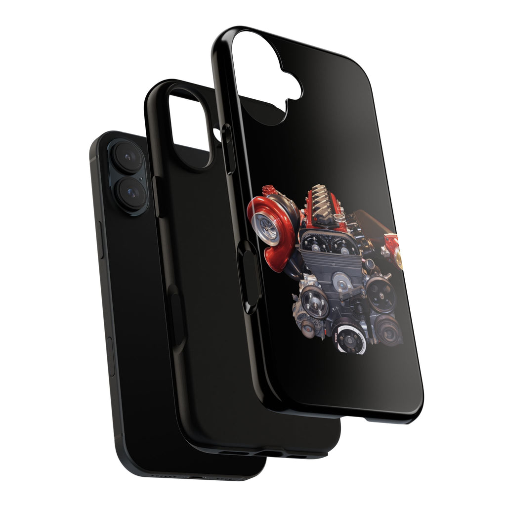 2JZ Phone Case — Black Tough Car Motor Illustration