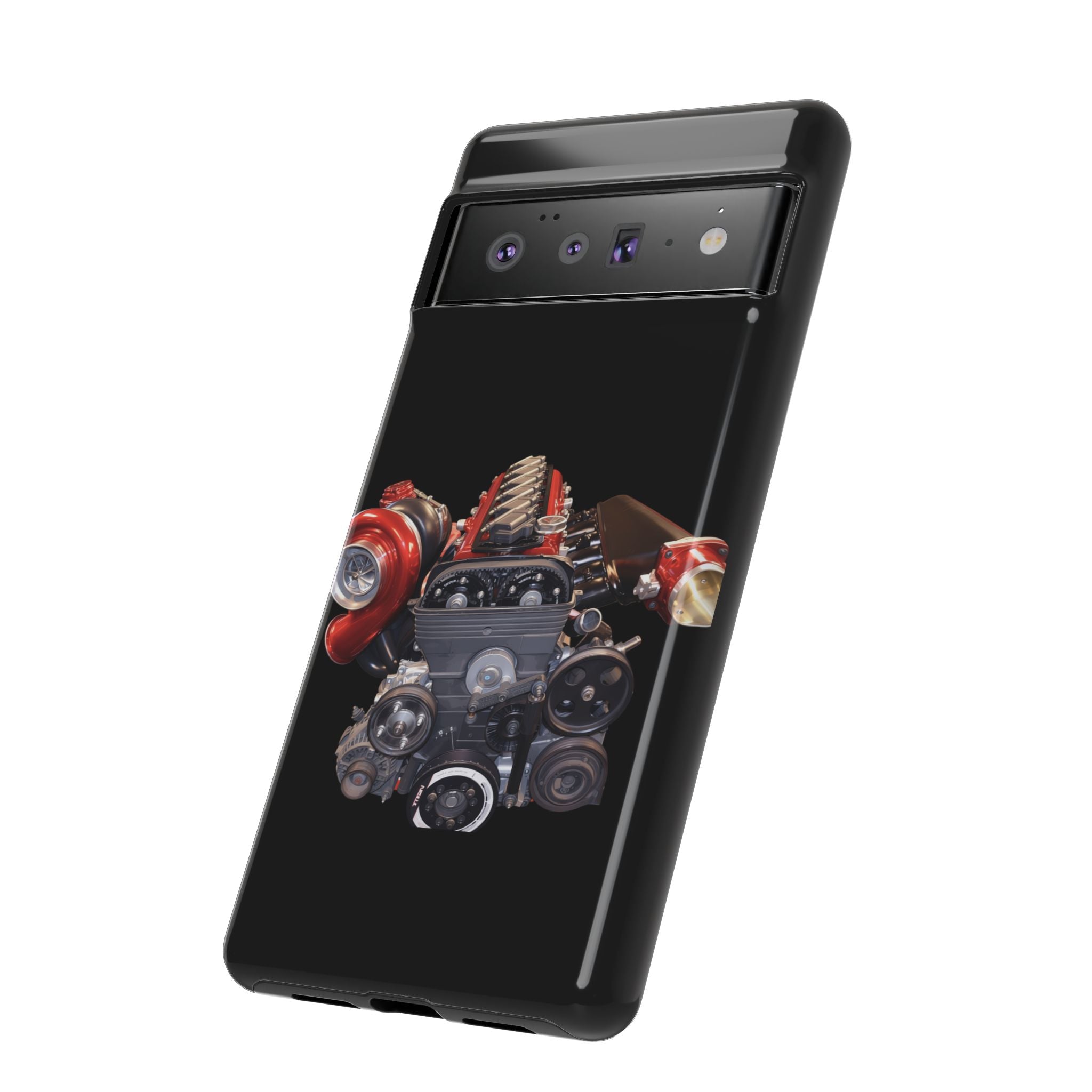 2JZ Phone Case — Black Tough Car Motor Illustration