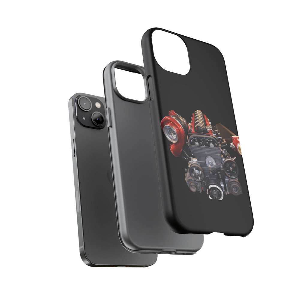 2JZ Phone Case — Black Tough Car Motor Illustration