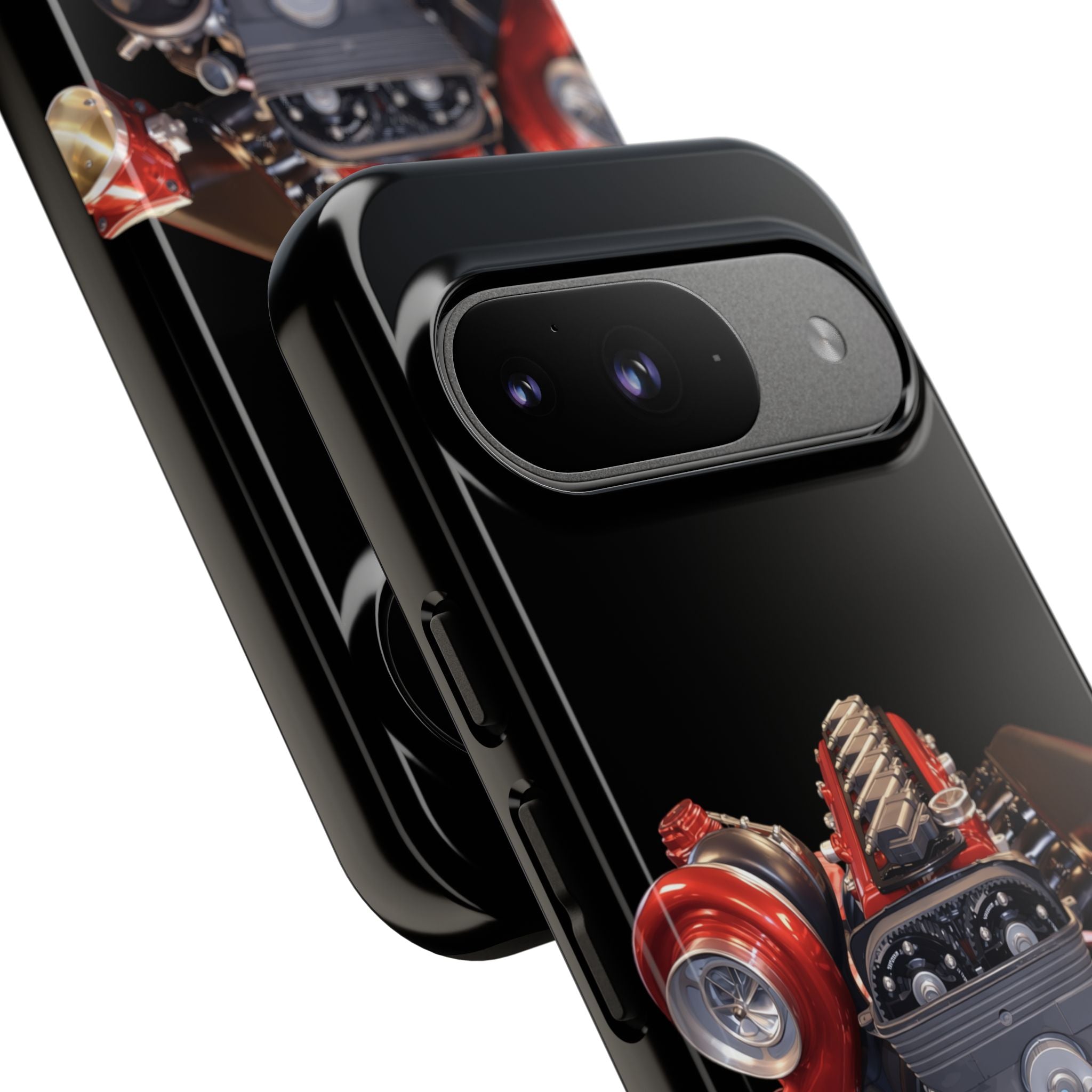2JZ Phone Case — Black Tough Car Motor Illustration