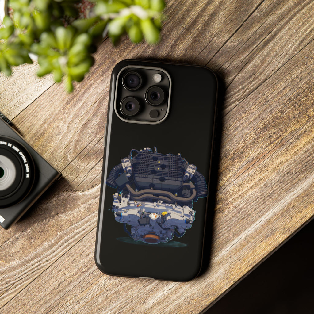Engine Illustration Tough Phone Case – Automotive Car Lover Gift