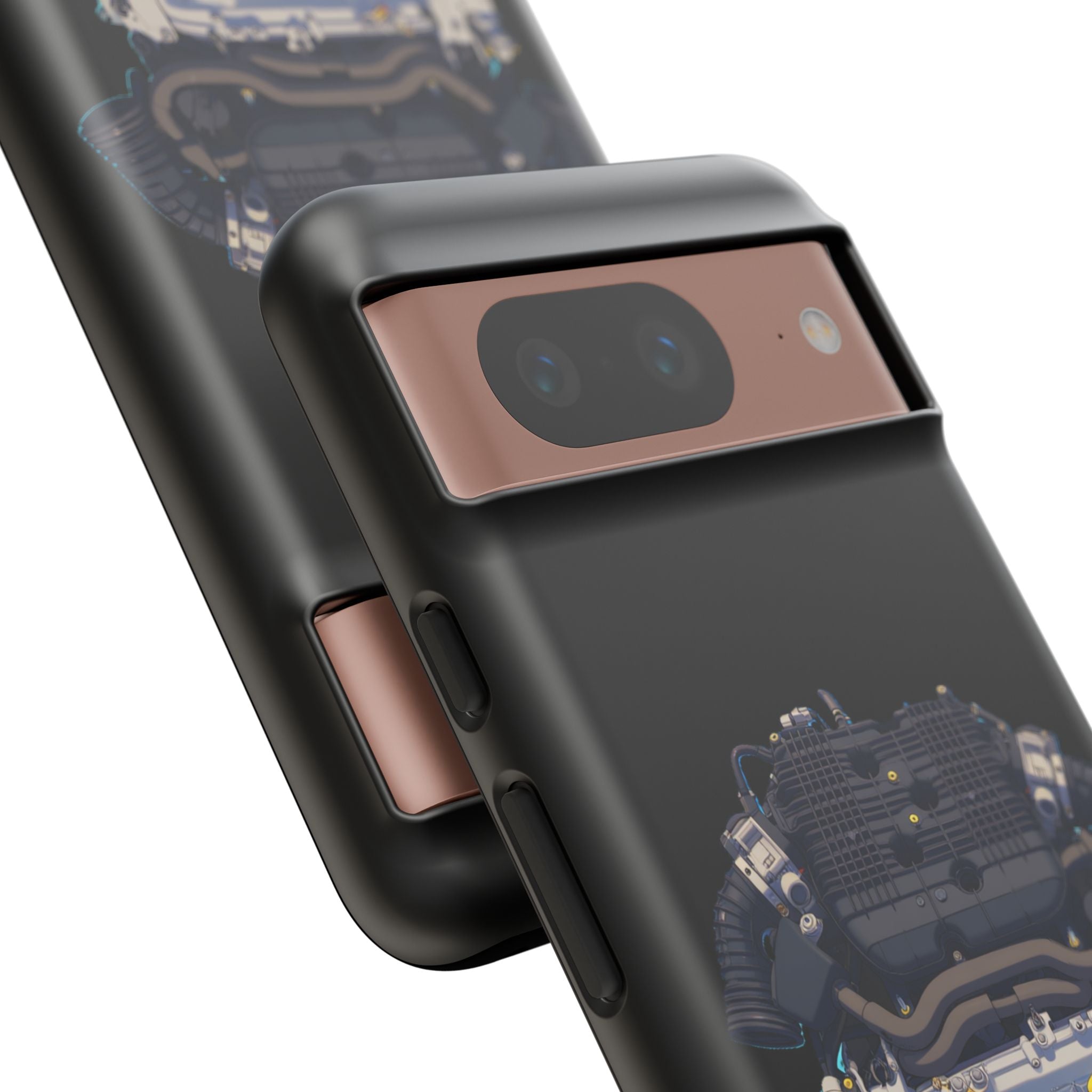 Engine Illustration Tough Phone Case – Automotive Car Lover Gift