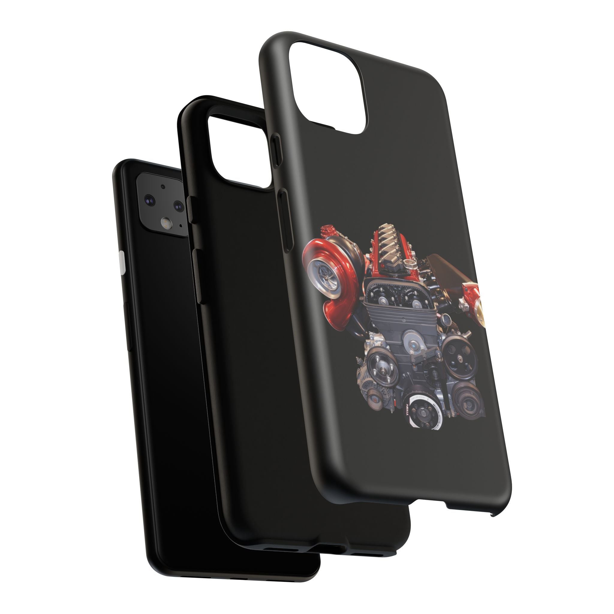 2JZ Phone Case — Black Tough Car Motor Illustration