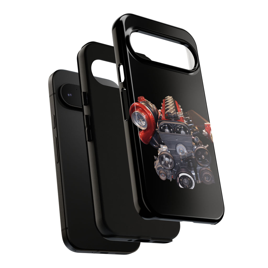2JZ Phone Case — Black Tough Car Motor Illustration