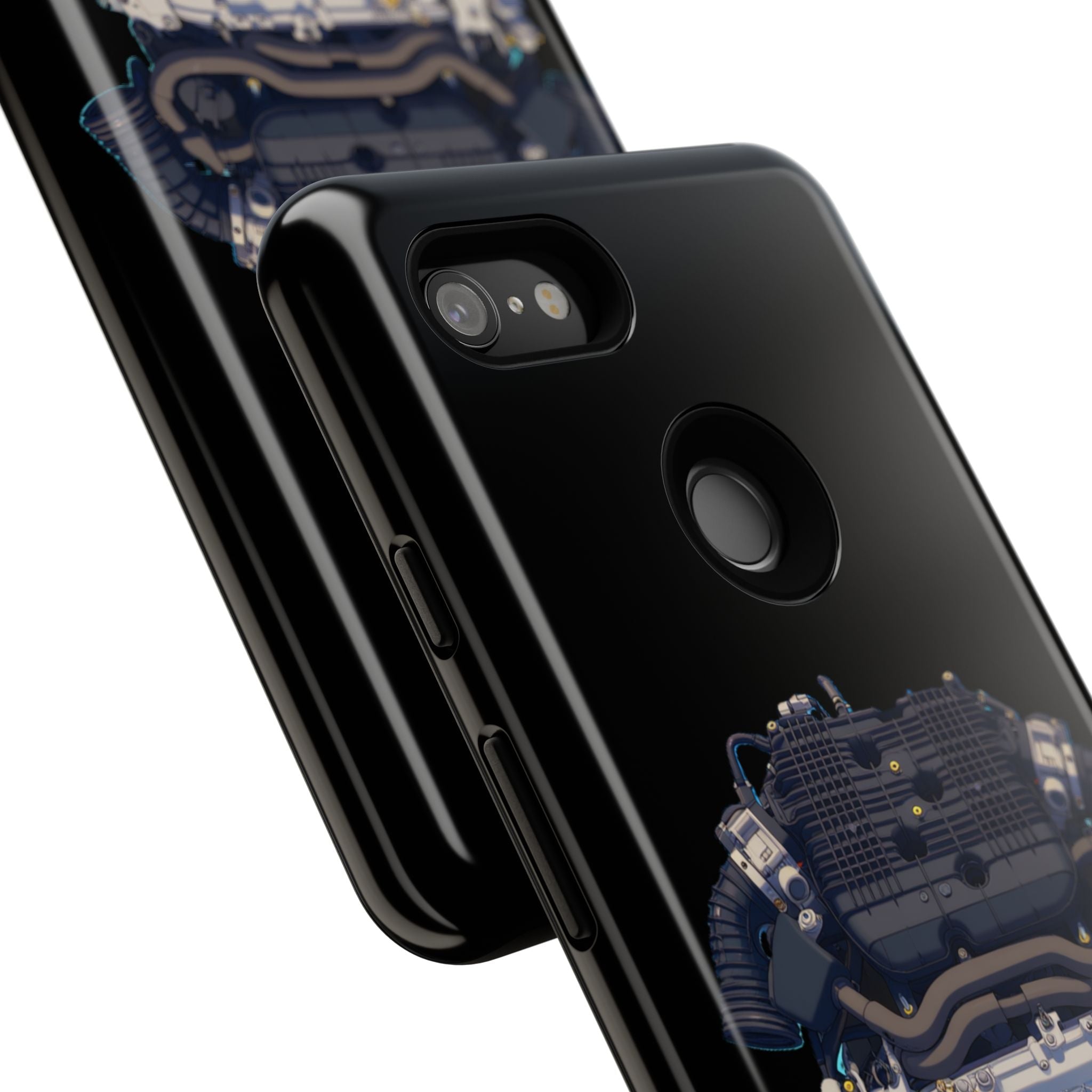 Engine Illustration Tough Phone Case – Automotive Car Lover Gift
