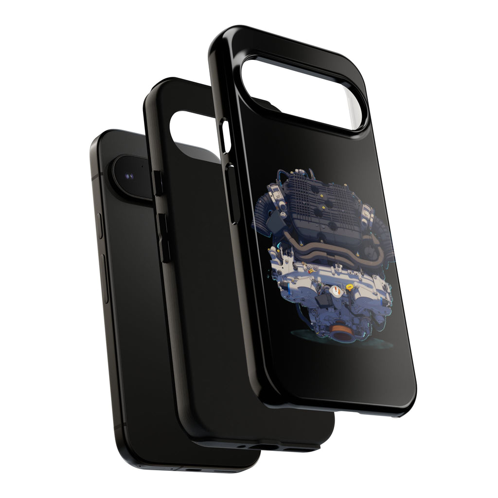 Engine Illustration Tough Phone Case – Automotive Car Lover Gift