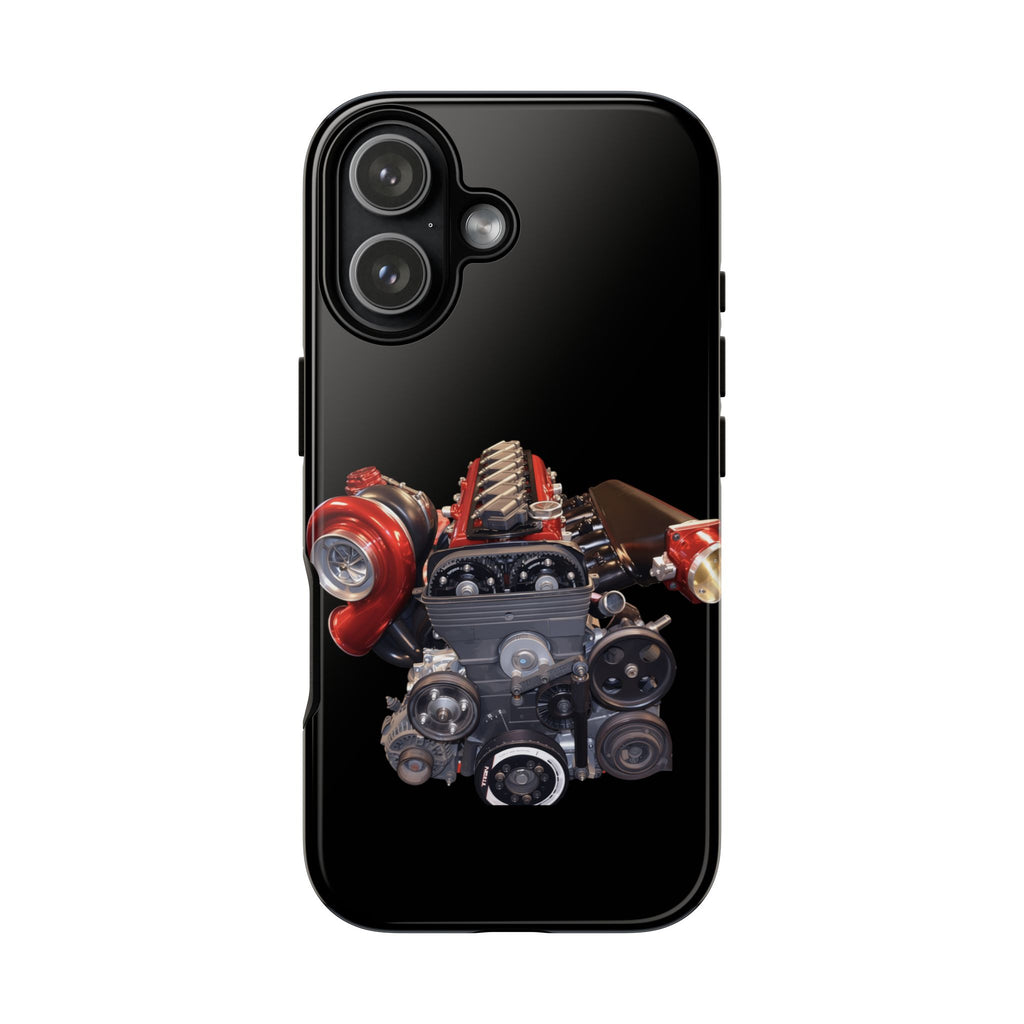 2JZ Phone Case — Black Tough Car Motor Illustration