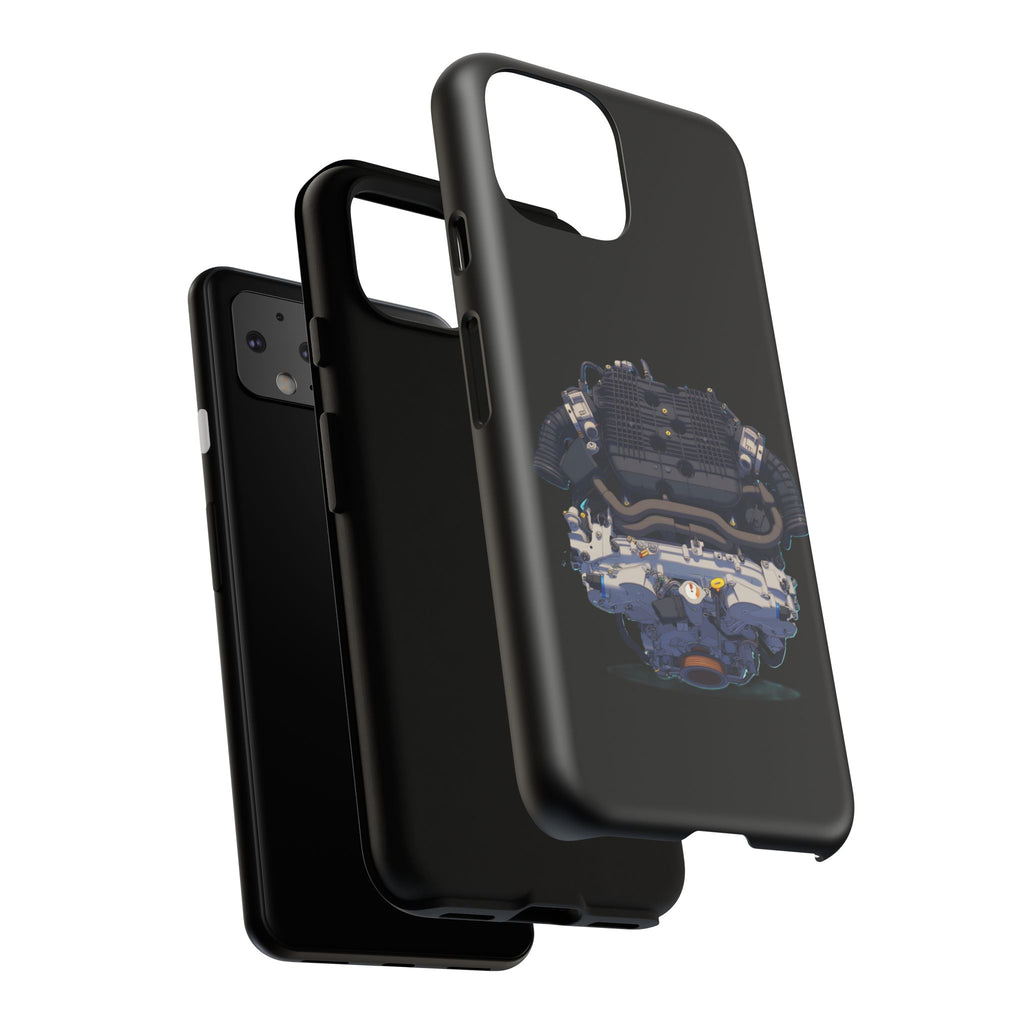 Engine Illustration Tough Phone Case – Automotive Car Lover Gift