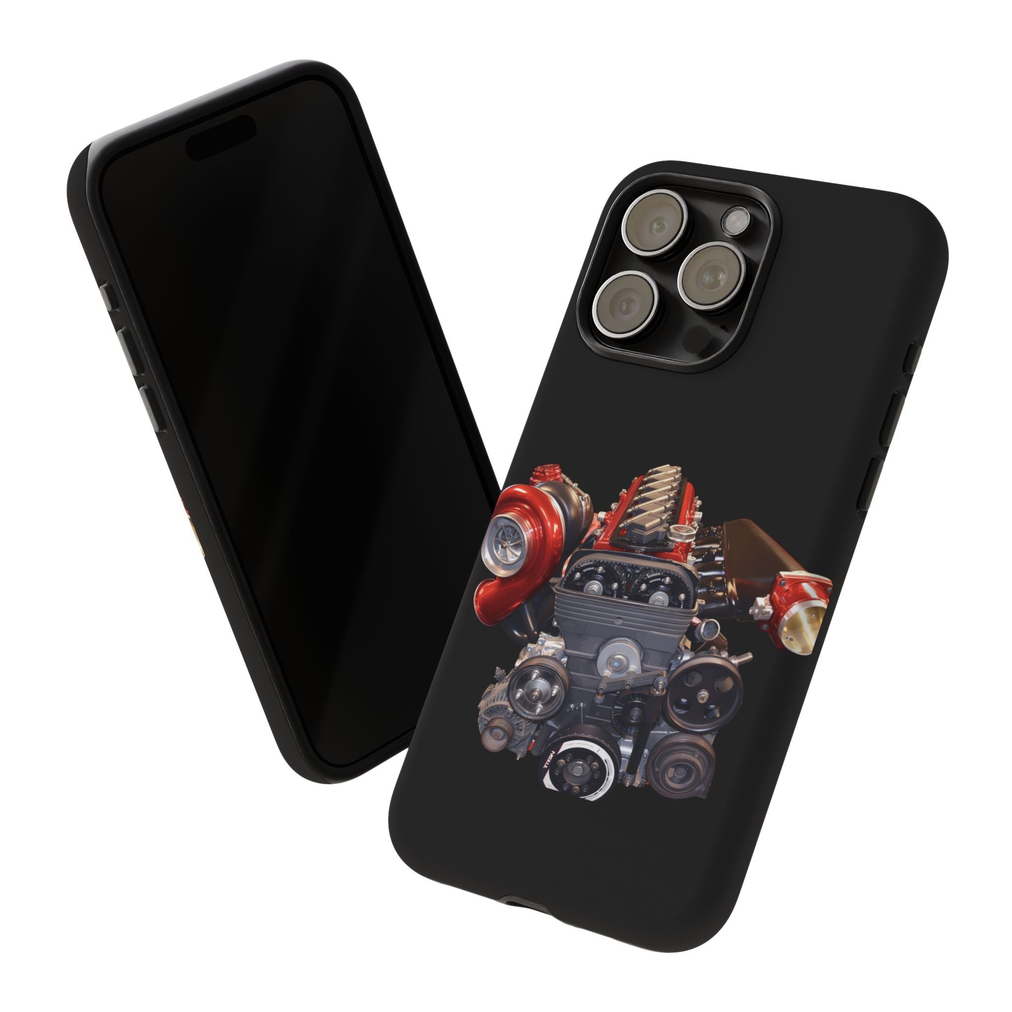 2JZ Phone Case — Black Tough Car Motor Illustration