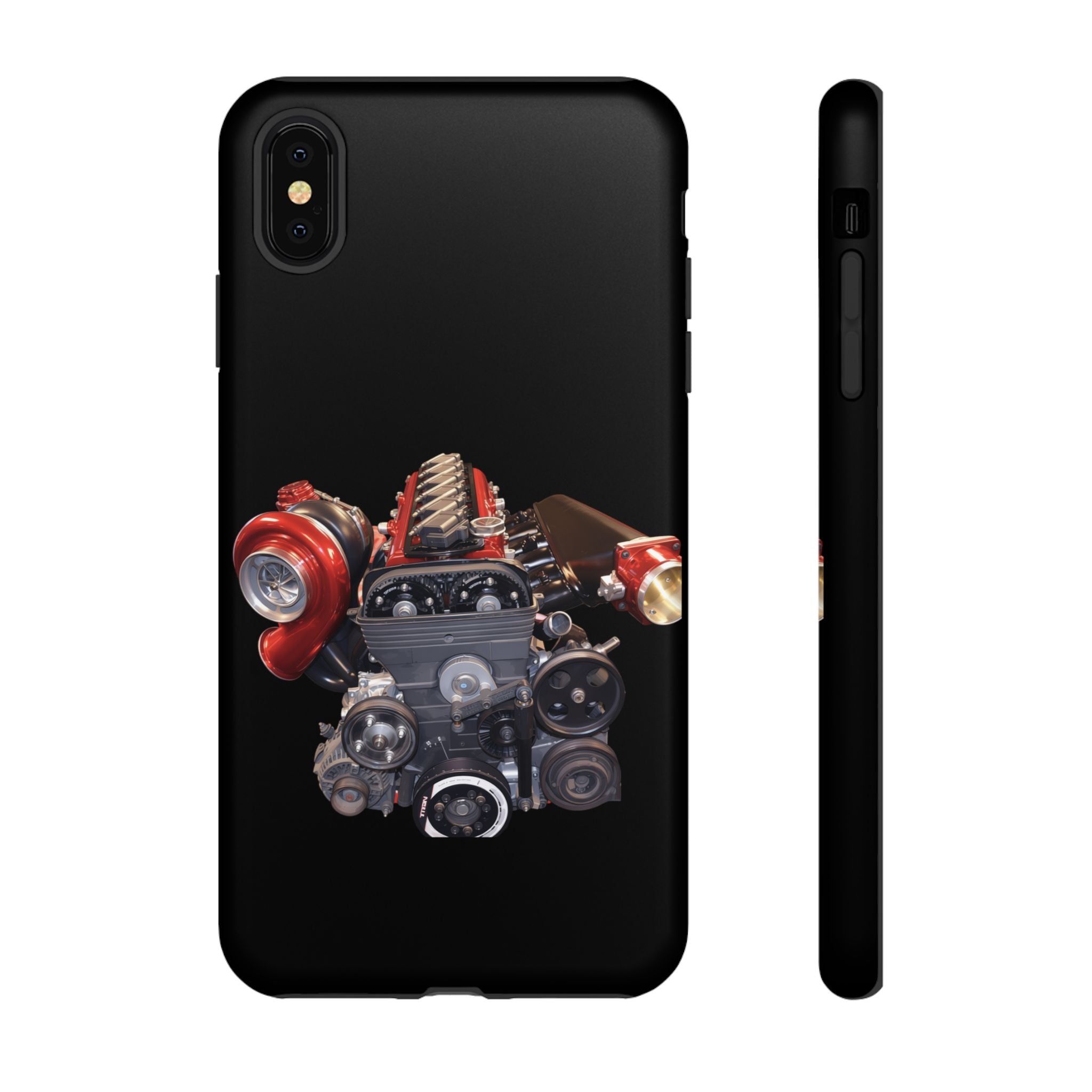 2JZ Phone Case — Black Tough Car Motor Illustration